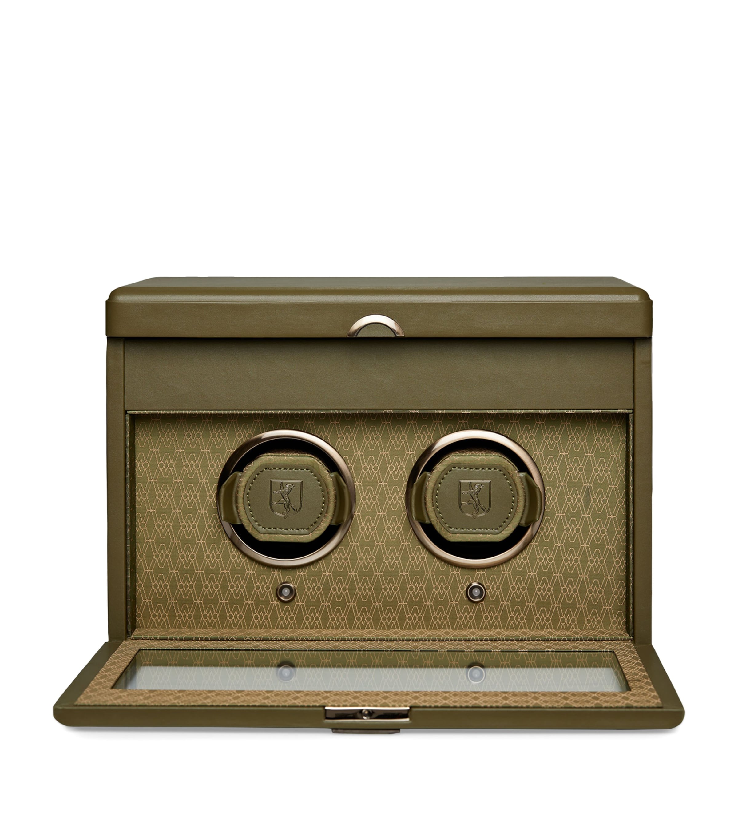 Earth Double Watch Winder OLIVE Image 2
