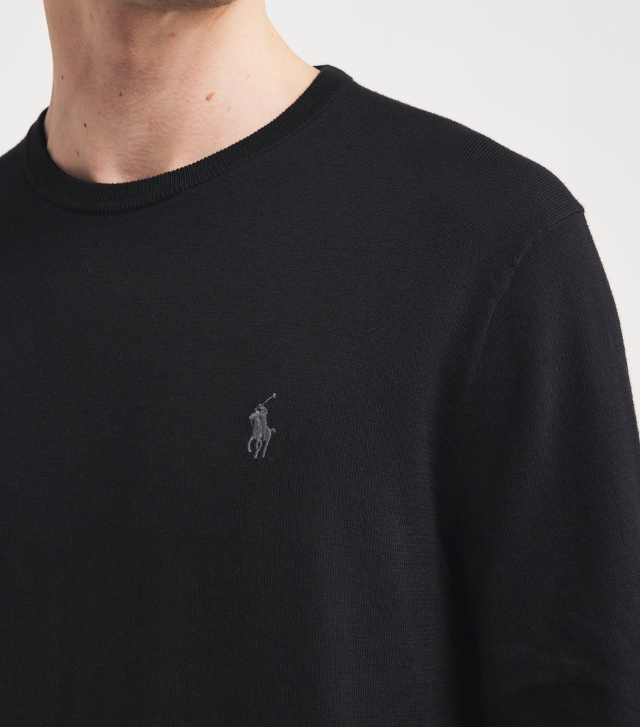 Pima Cotton Sweater POLO BLACK Image 6