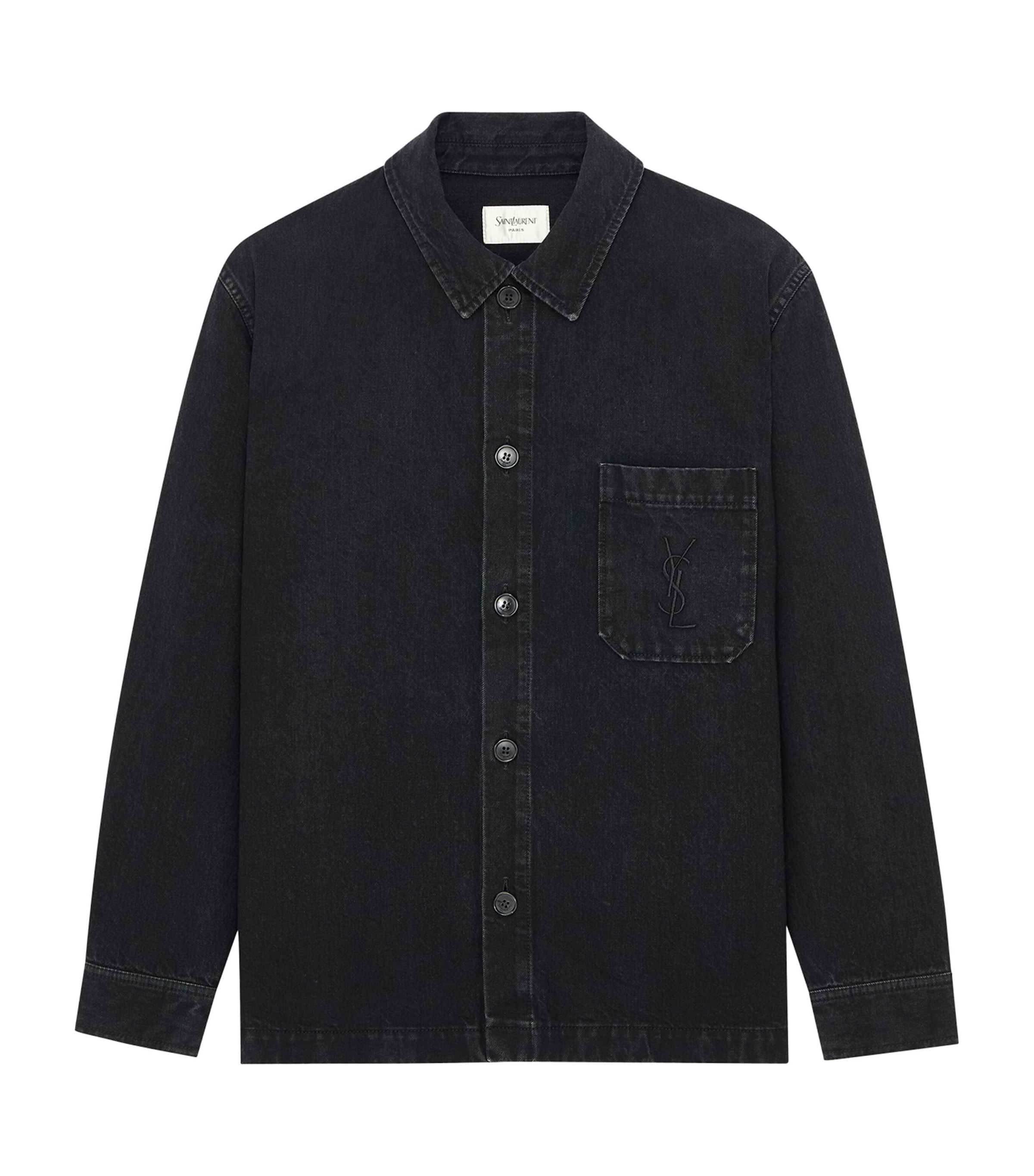 Saint Laurent Mens Cotton Cassandre Overshirt Image 1