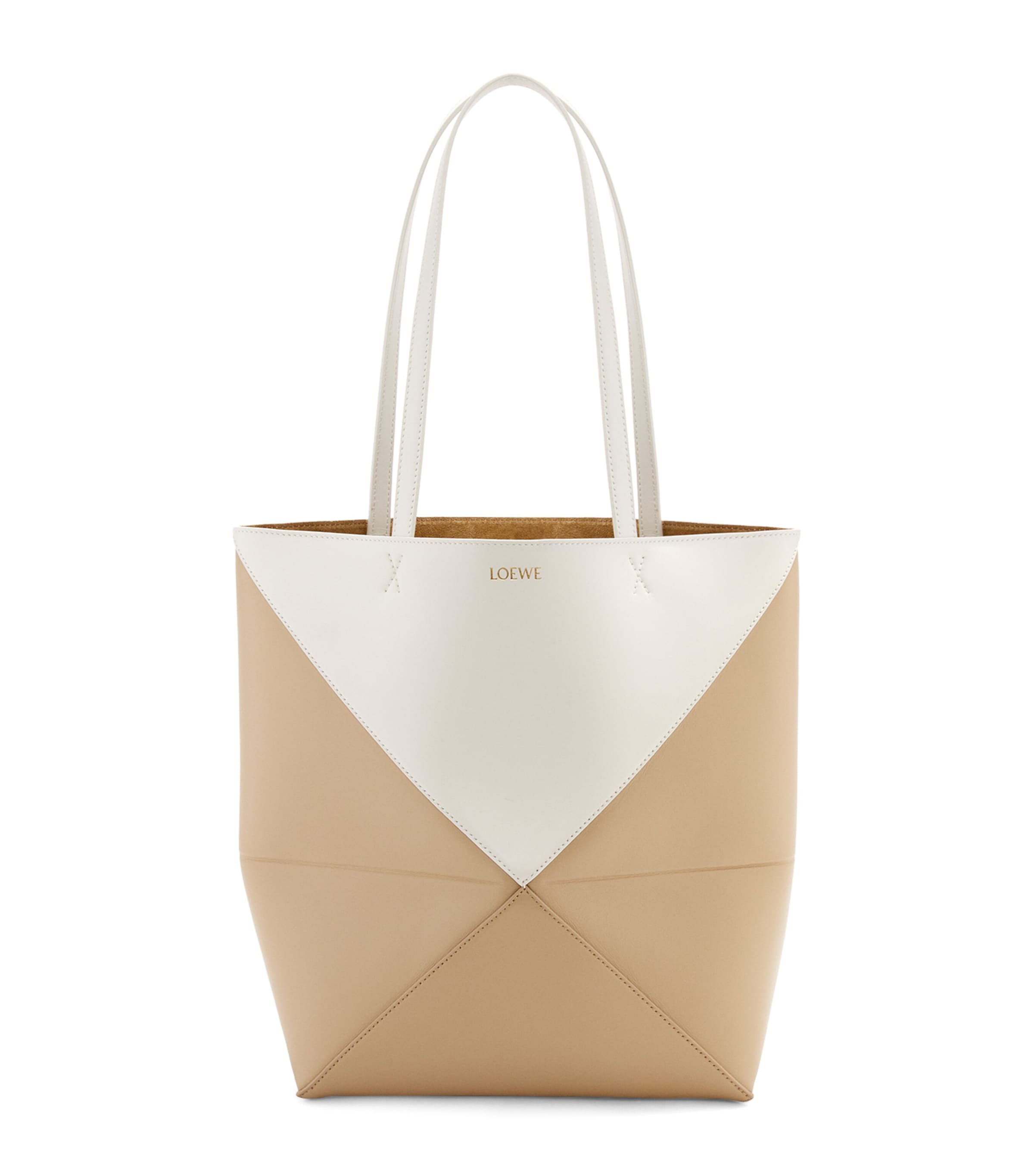 LOEWE MEDIUM LEATHER PUZZLE FOLD TOTE BAG
