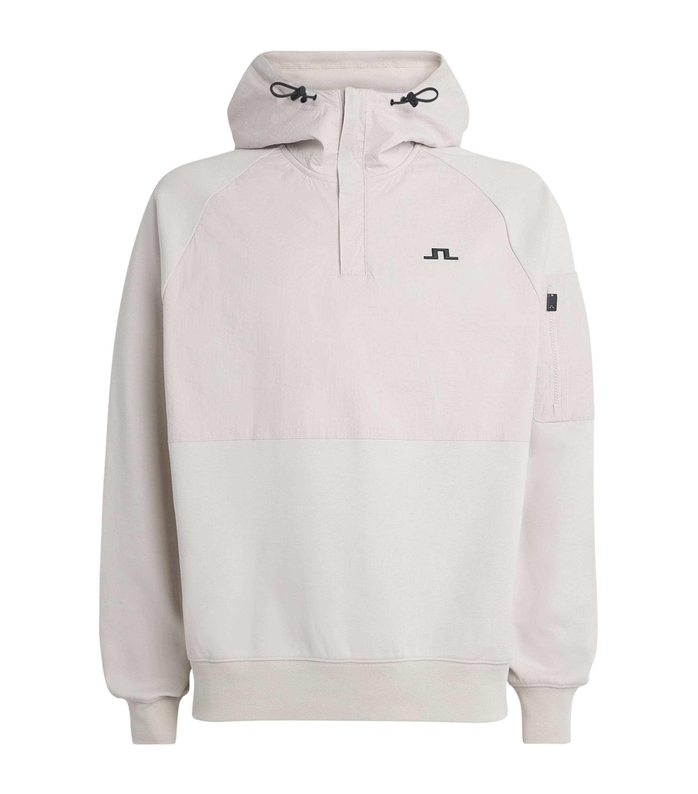 Cotton-Blend Mijo Hybrid Hoodie U029 MOONBEAM Image 1