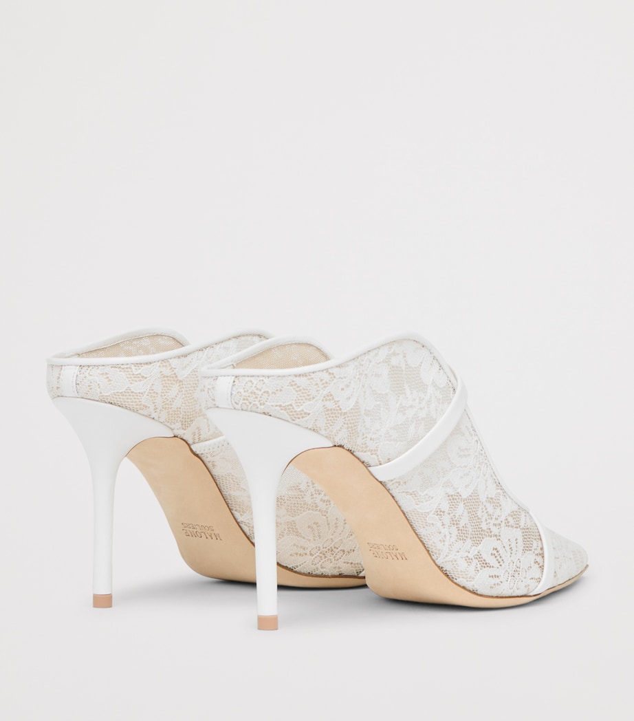 Malone Souliers Lace Maureen Mules 85 White Image 4
