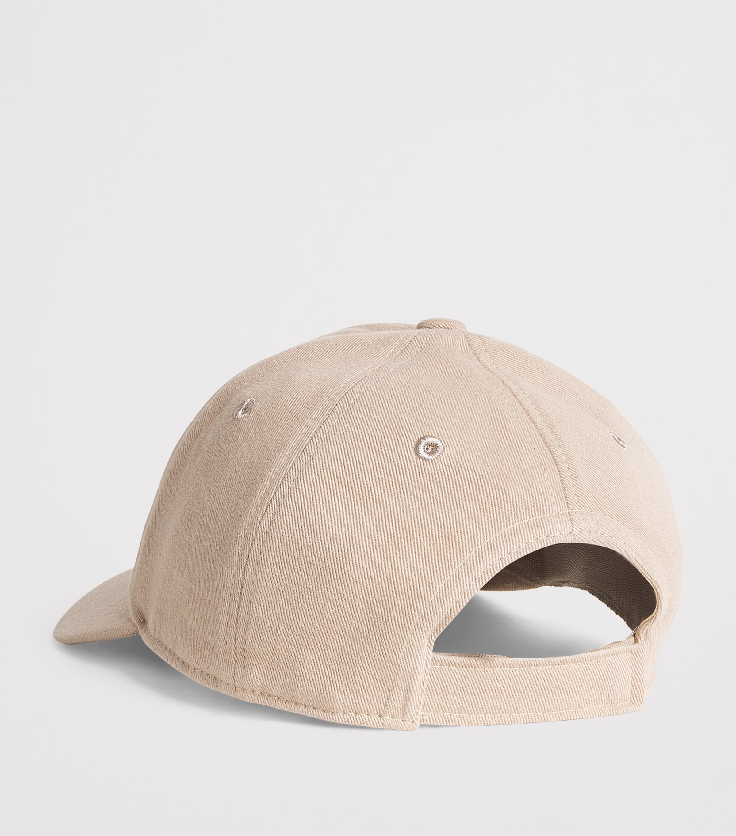 Cotton Logo Baseball Cap WARM TAUPE Image 2