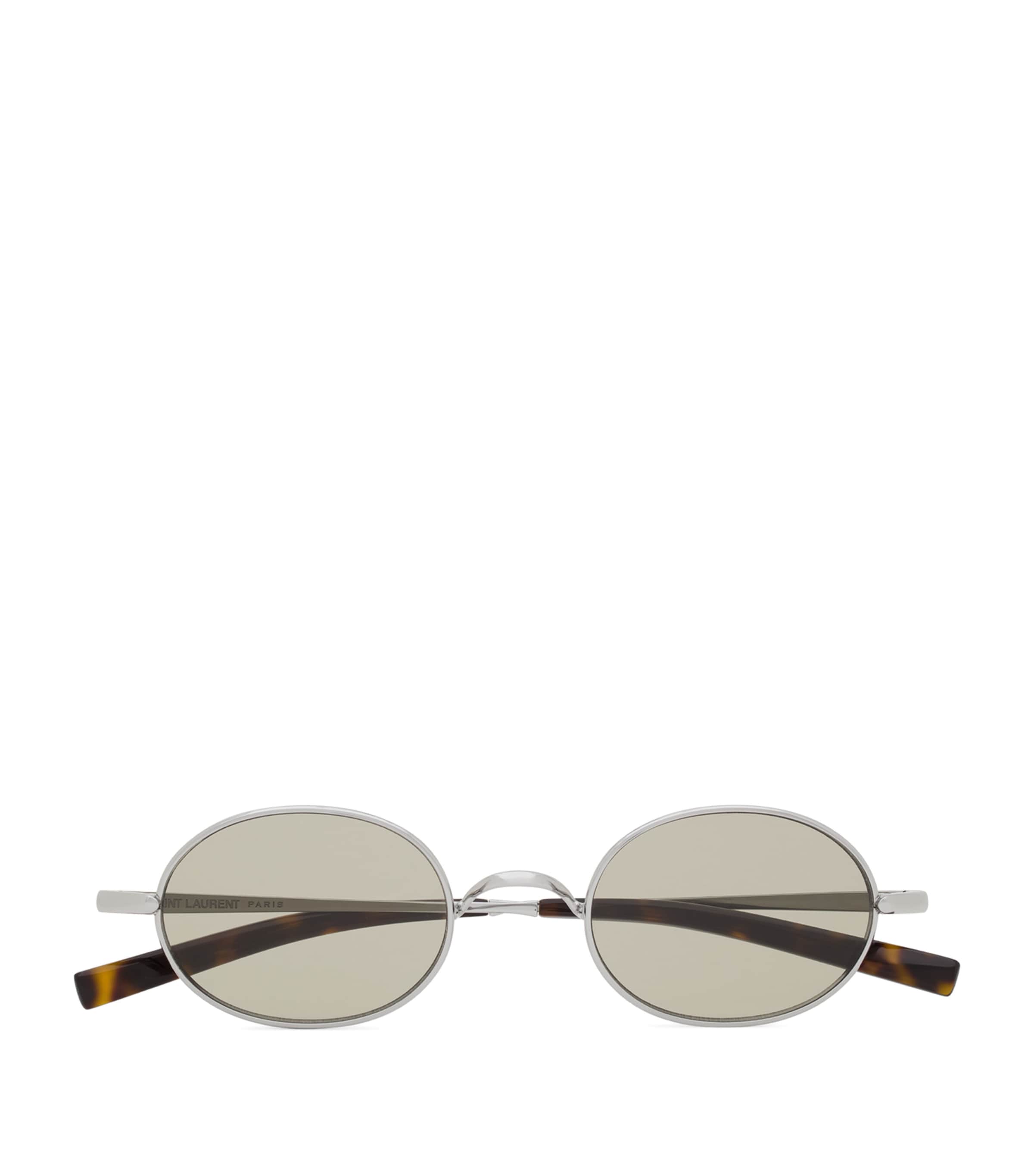 Saint Laurent Tortoiseshell Oval Sunglasses Image 1