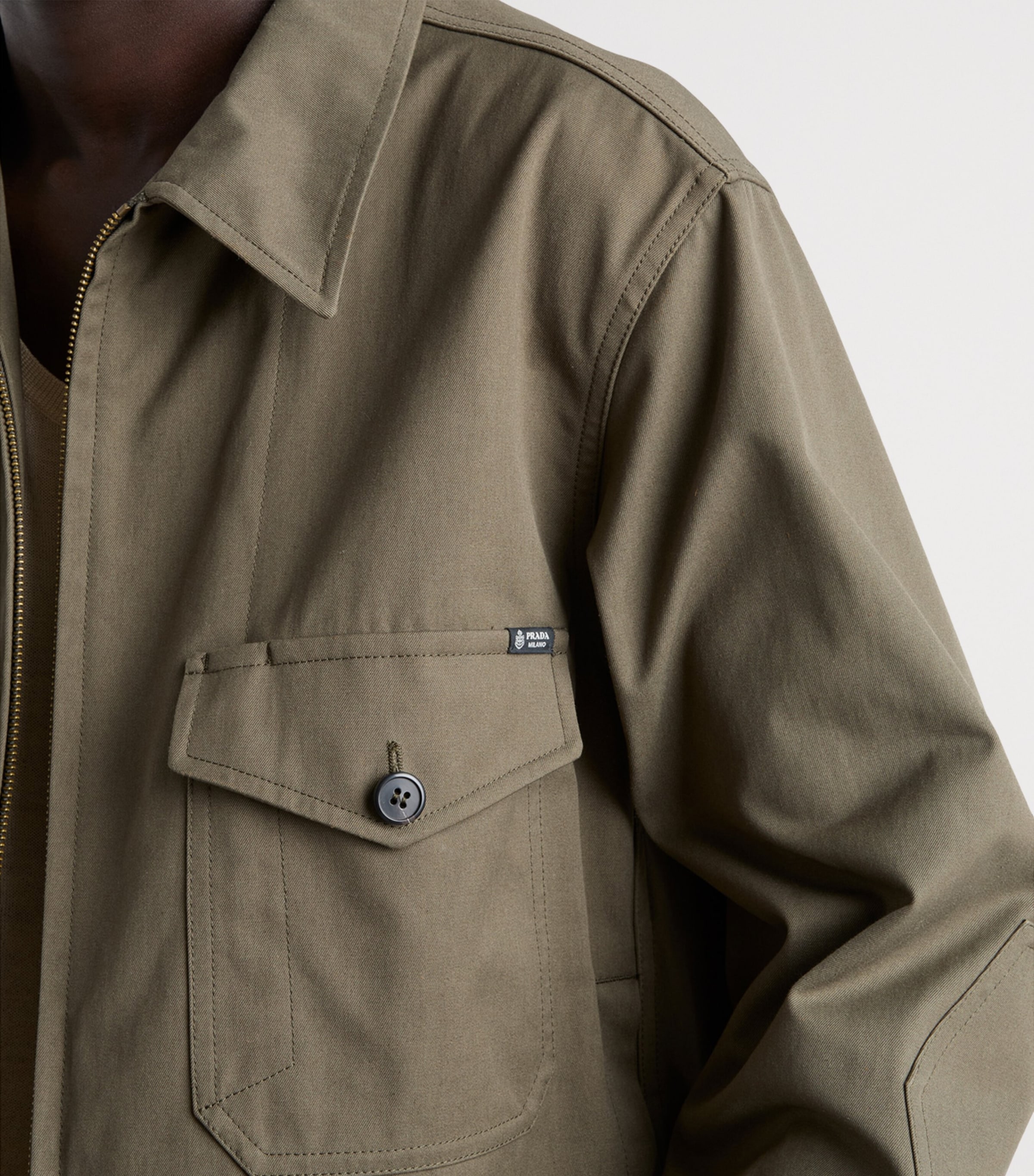 Prada Mens Technical Jacket Green Image 4