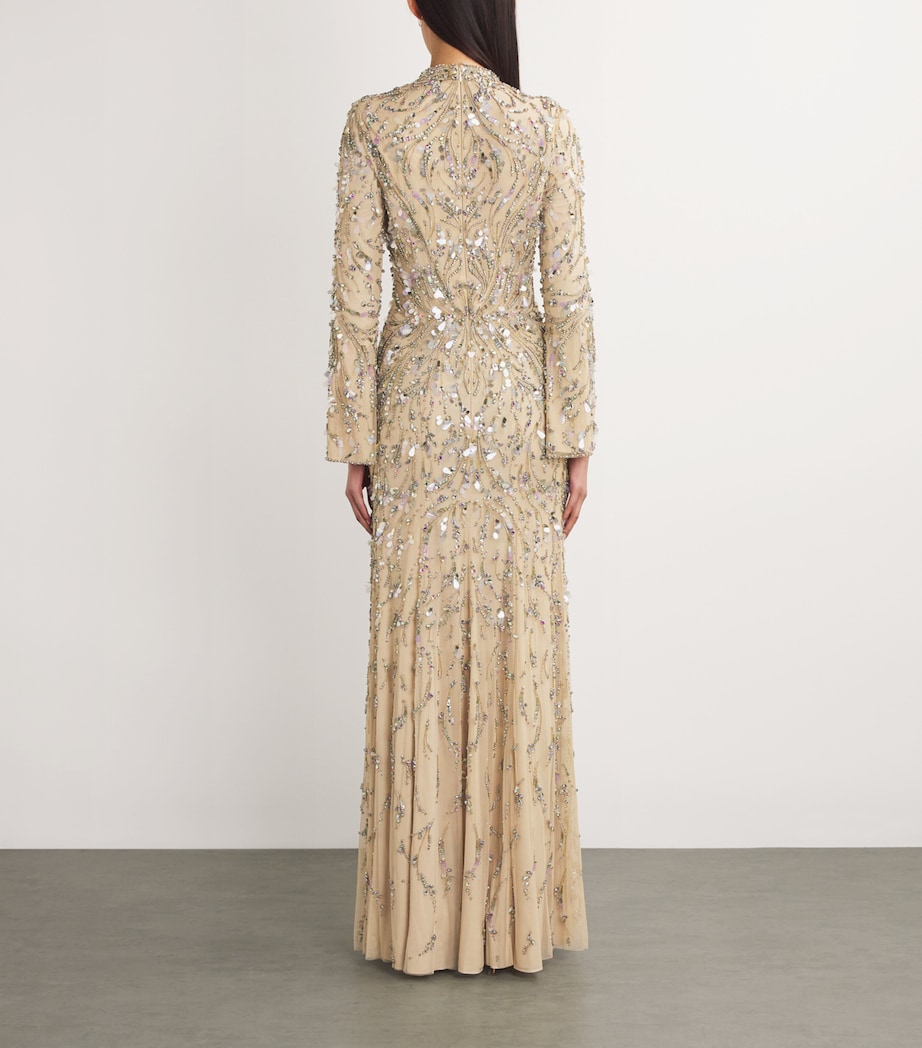 Embellished Kaia Gown ALMOND 2084 Image 3
