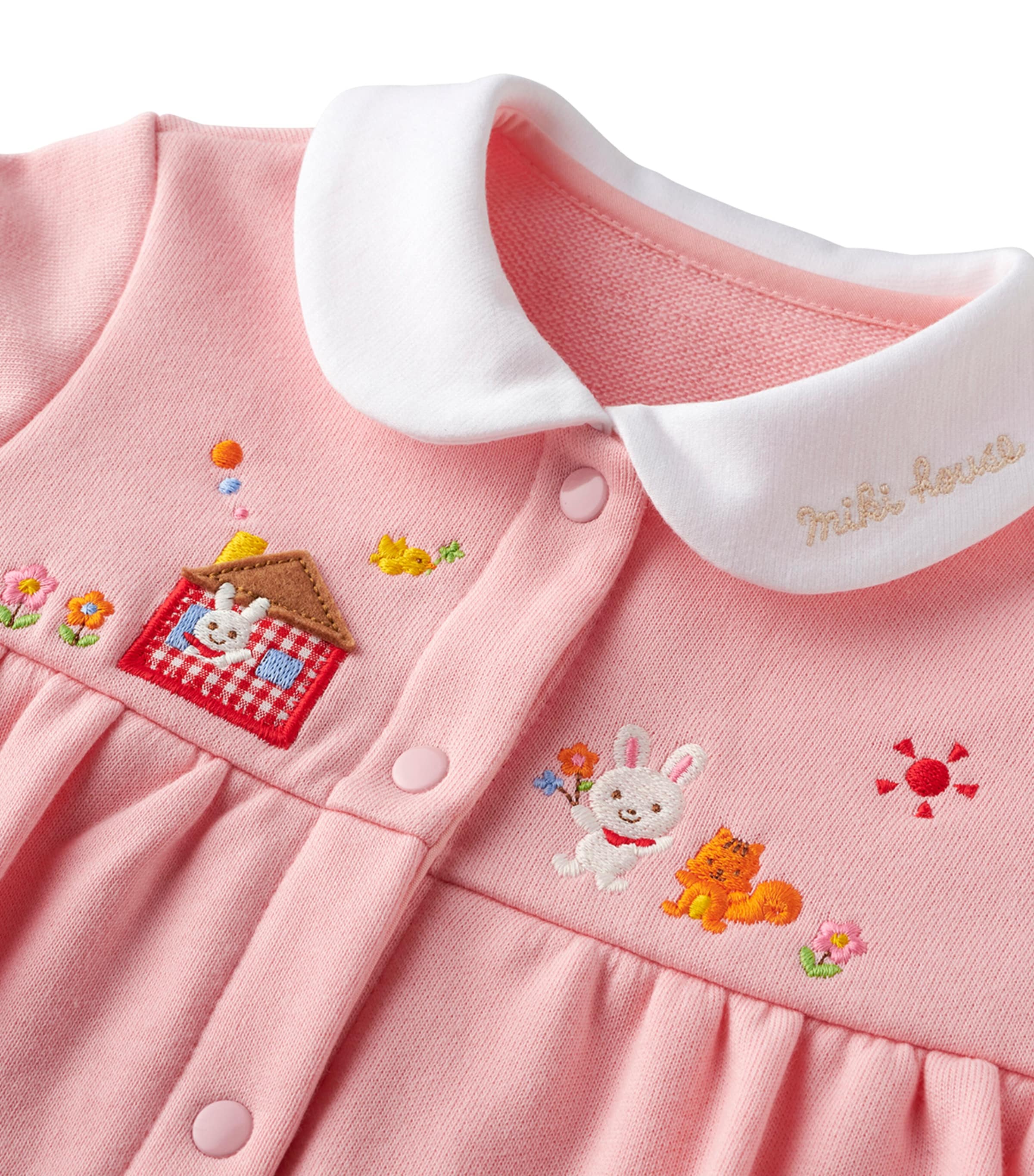 Cotton Embroidered Playsuit (6-12 Months) 8 Image 5