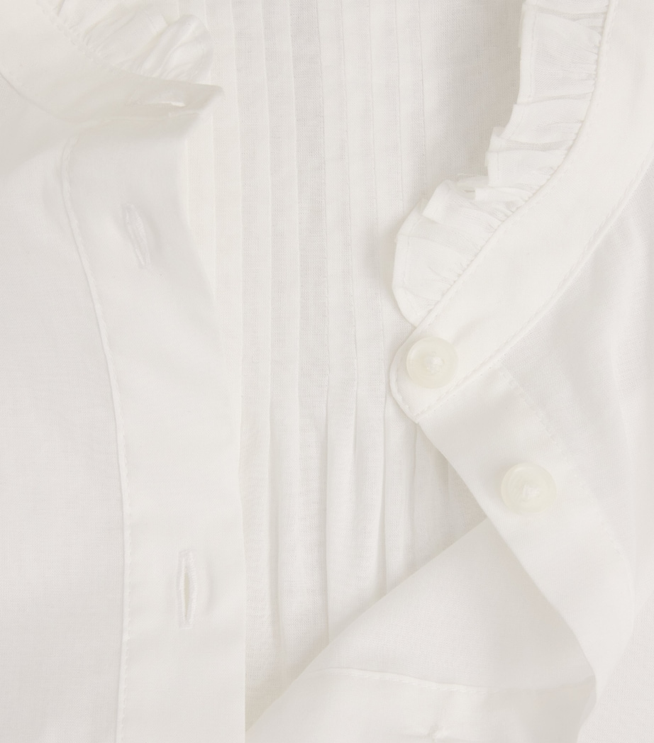 Rag & Bone Womens Cotton Dakota Blouse Bone Image 6