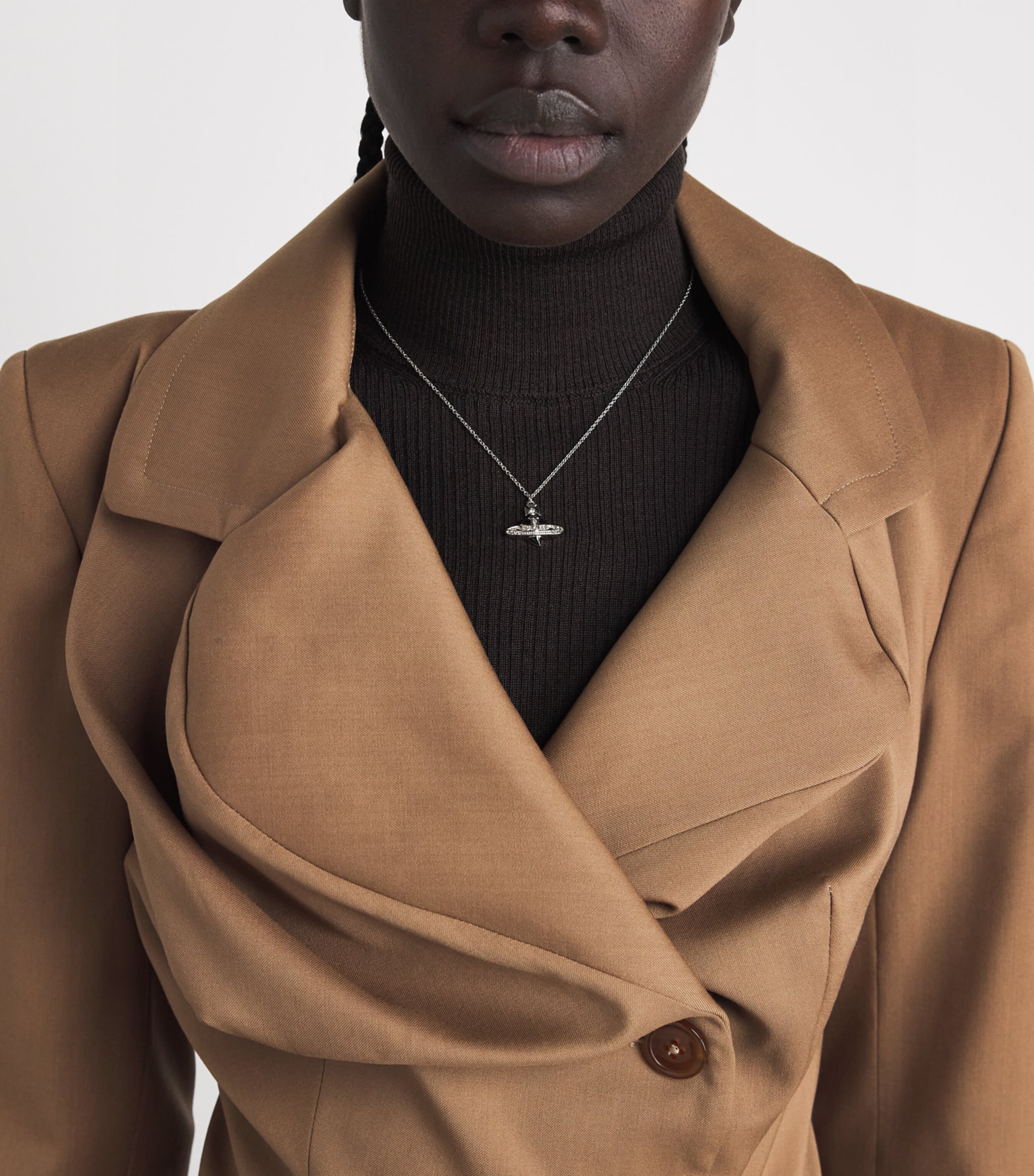 Vivienne Westwood New Diamante Heart Necklace Dmd Crst Image 4