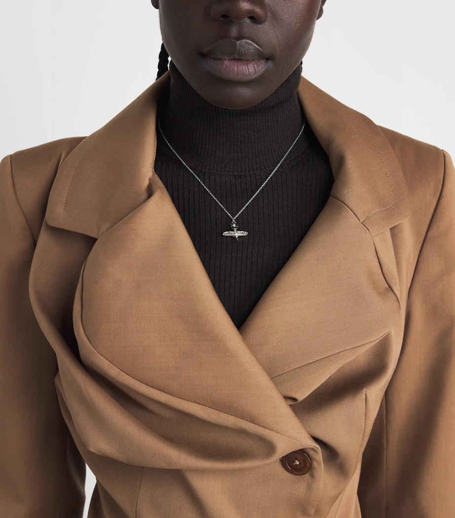 Vivienne Westwood New Diamante Heart Necklace Dmd Crst Image 4