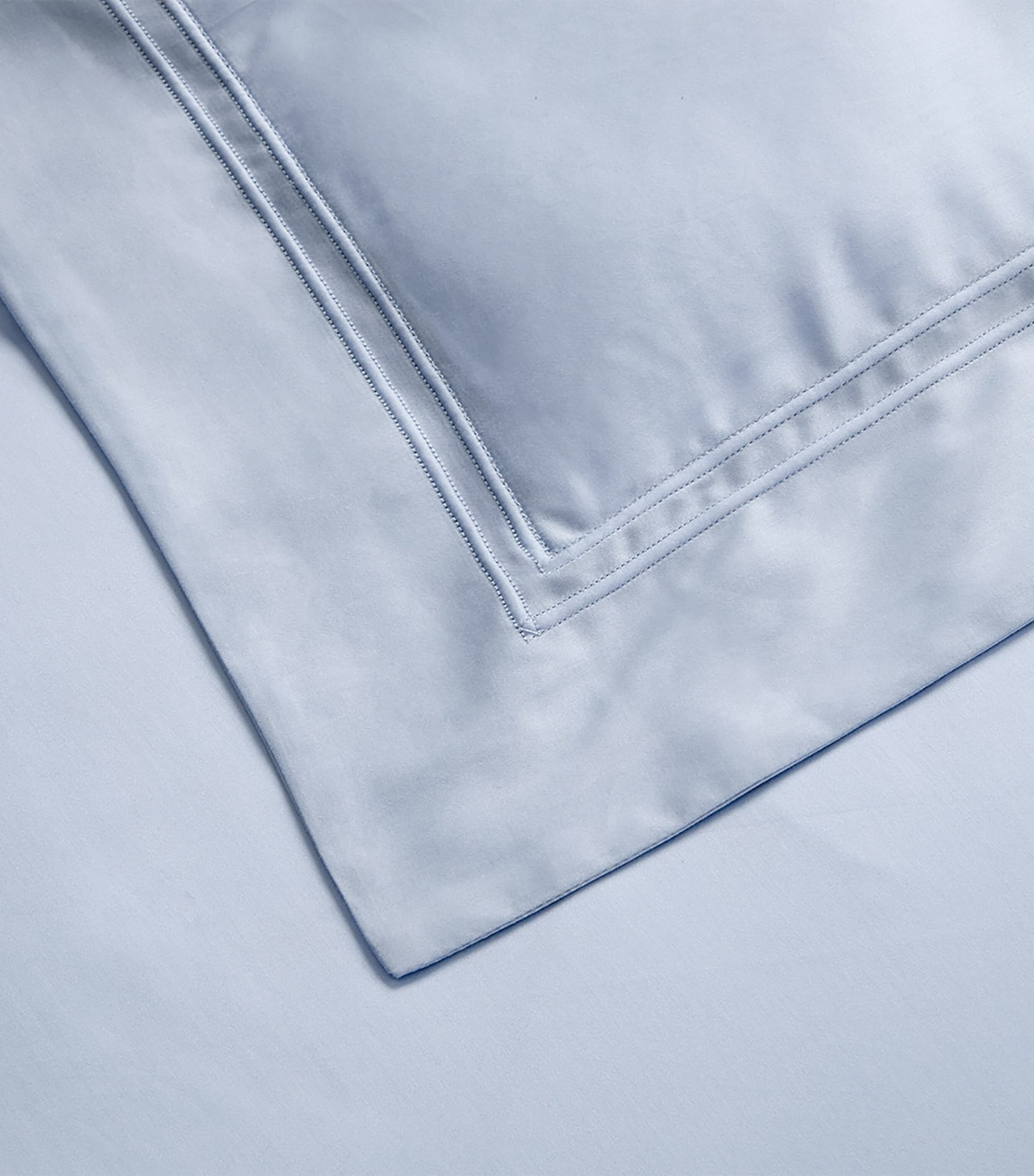 Yves Delorme Triomphe Celeste Super King Duvet Cover (260cm x 220cm) Celeste Image 3