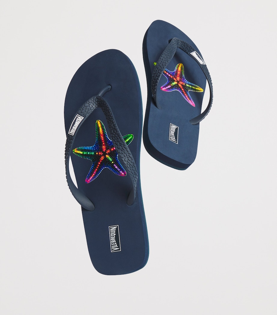 Disco Stars Flip Flops 390-NAVY Image 7