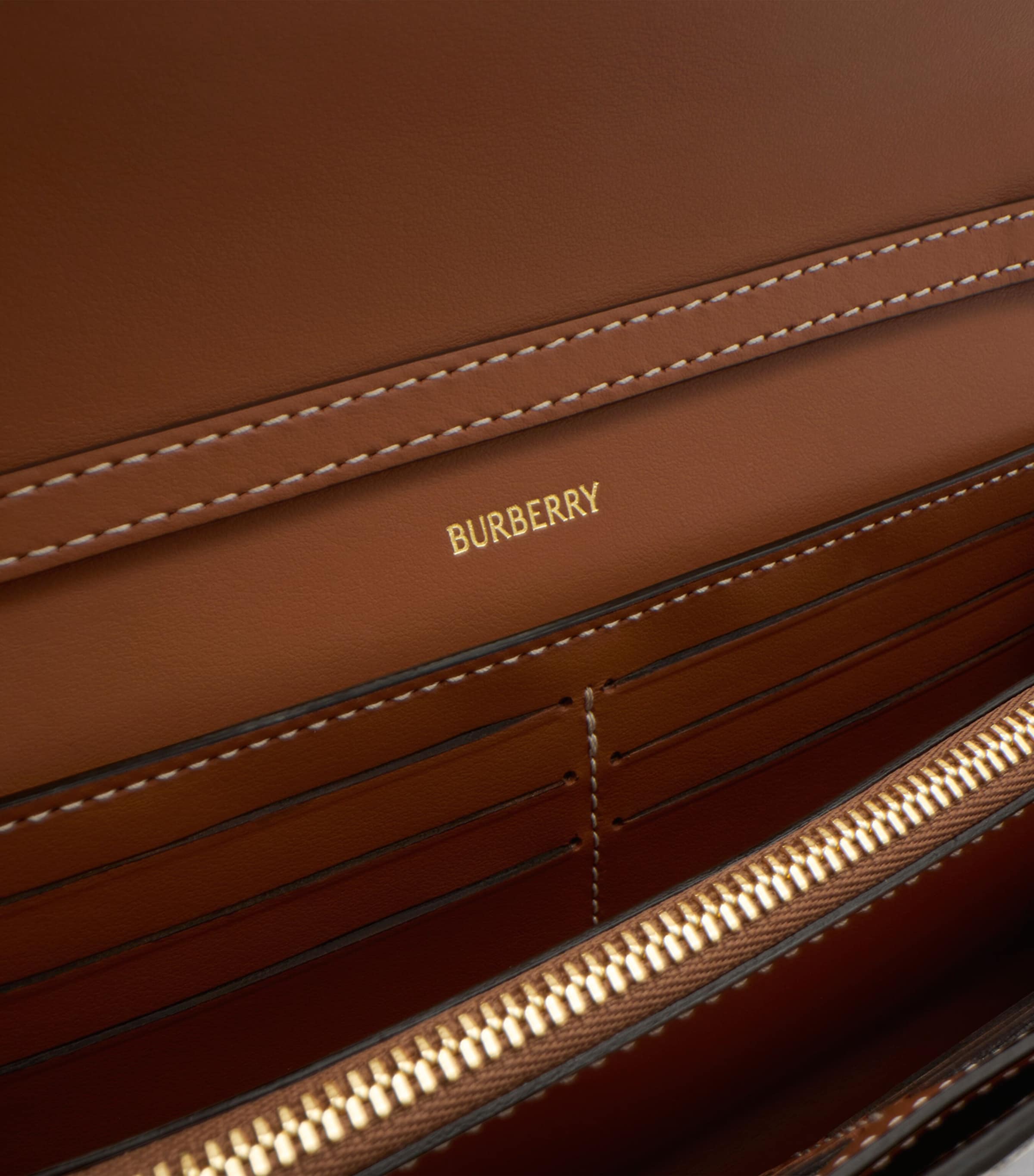 Check Chain Wallet VNTG CHK/BRIAR BROWN Image 6