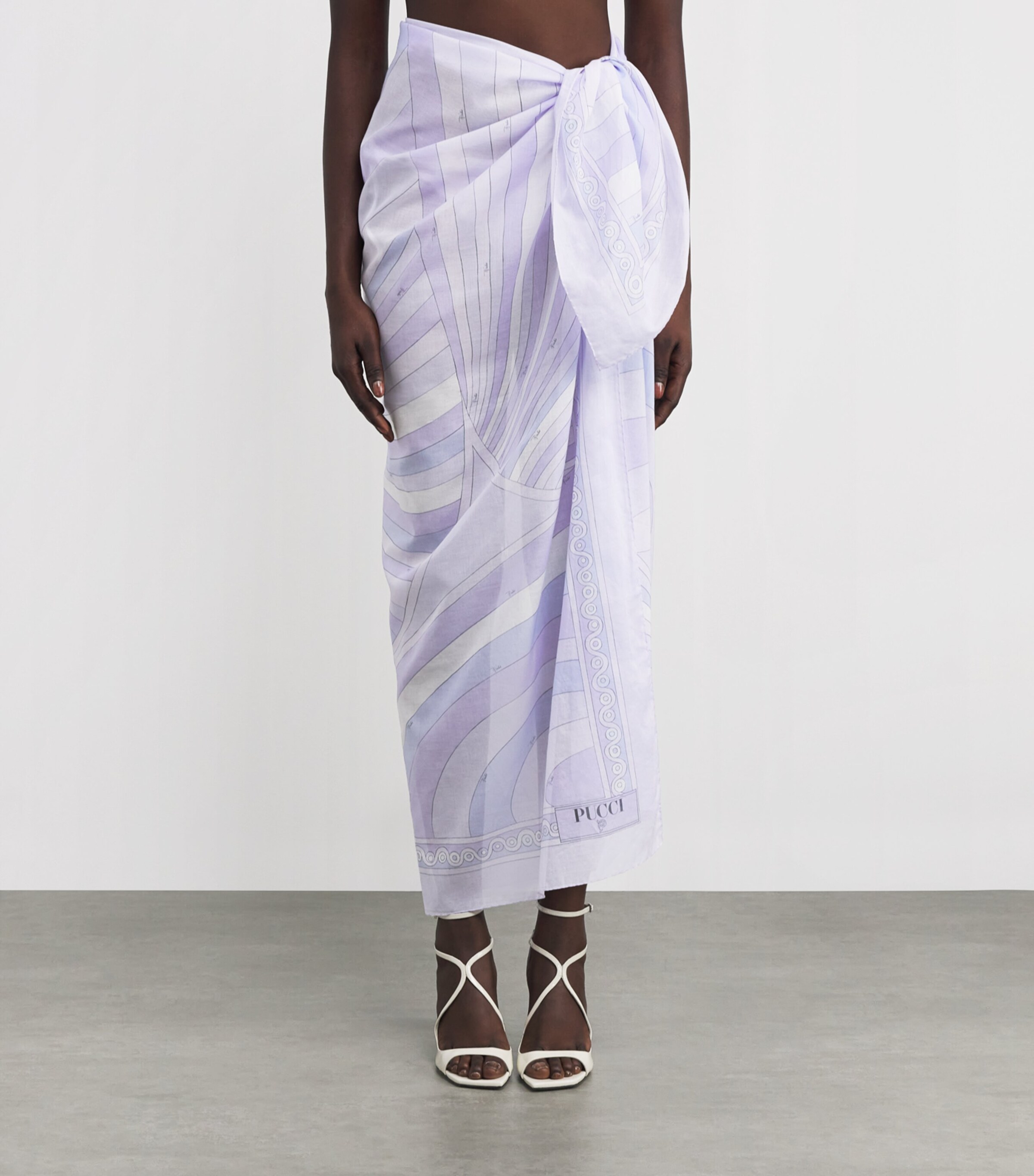 Cotton Tie-Side Pareo 021/LAVANDER Image 3