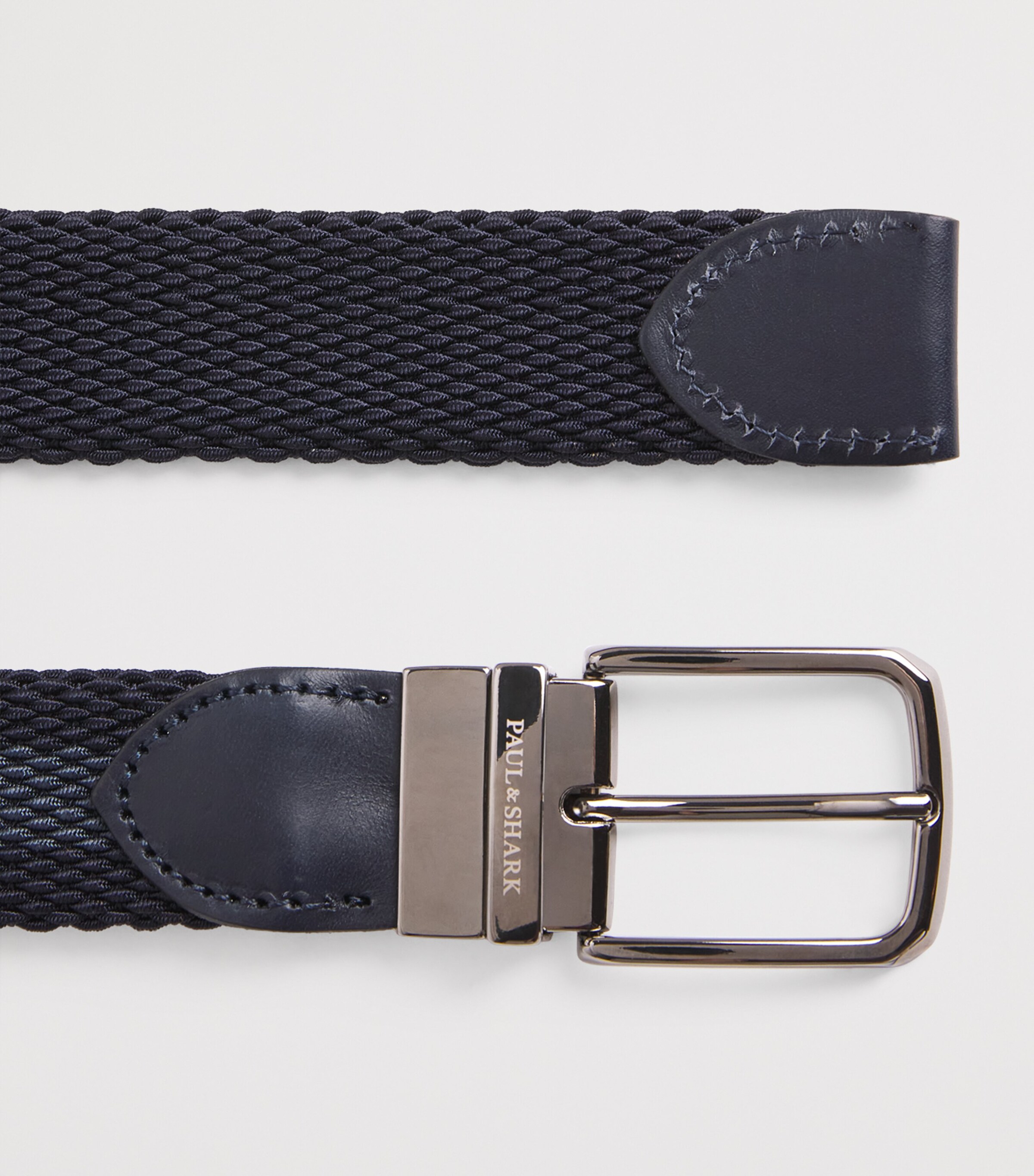 Paul & Shark Cotton Woven Reversible Belt Blu Avio Blu/blu Image 3