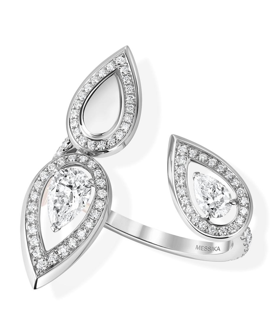 Messika Fiery White Gold and Diamond Trio Ring White Gold Image 1