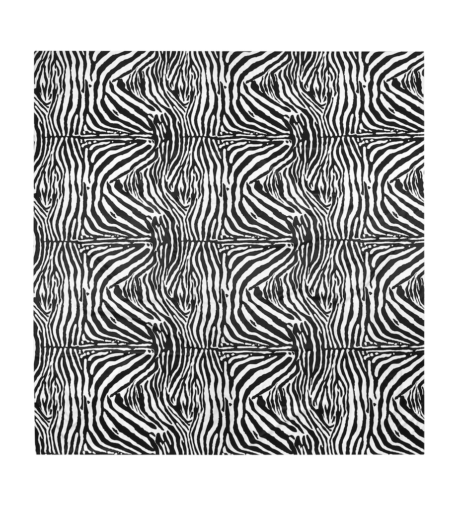 Dolce&Gabbana Casa Cotton Zebra King Fitted Sheet (300cm x 300cm) Zebra Image 1