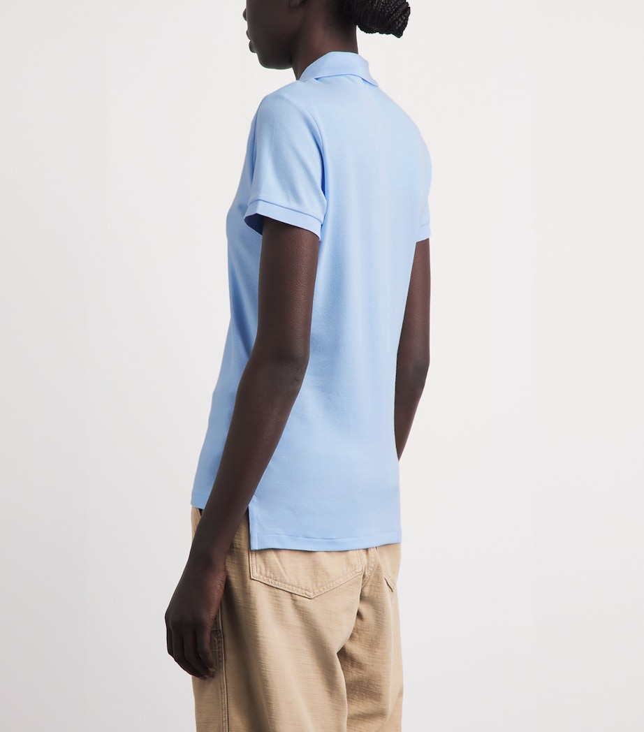 Polo Ralph Lauren Womens Cotton Slim Polo Shirt Office Image 5