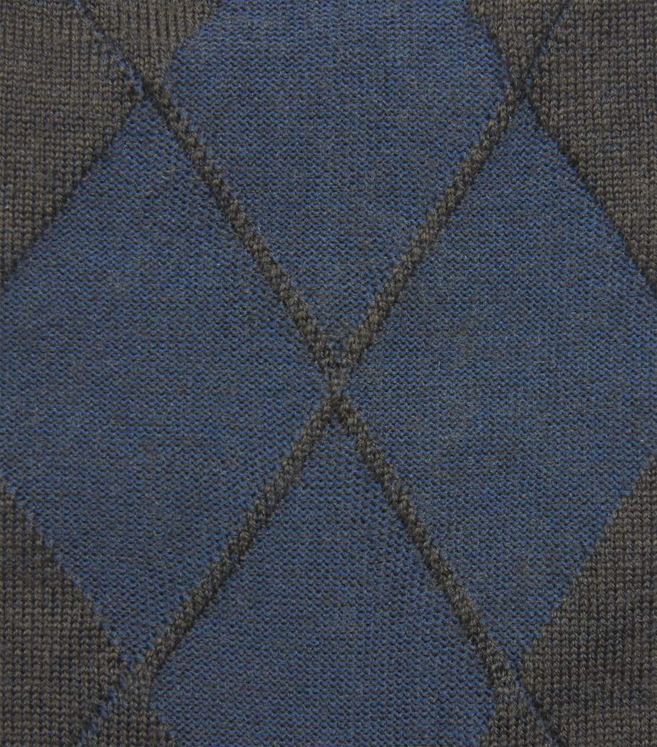Doré Doré Mens Argyle Motif Socks Copenhagu Image 2