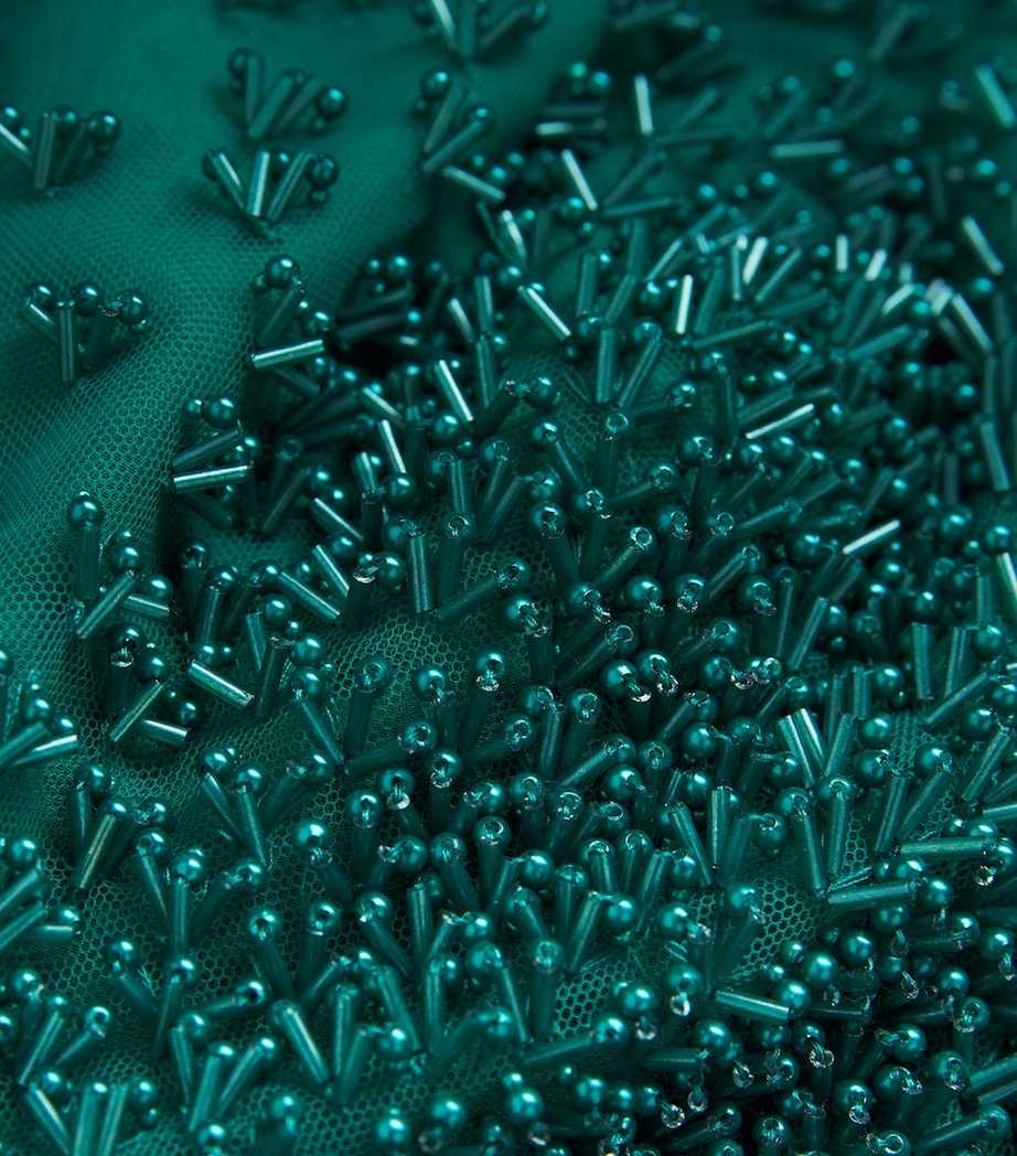 Silk-Blend Beaded Gown 18-5322 TPG APLN GRN Image 5