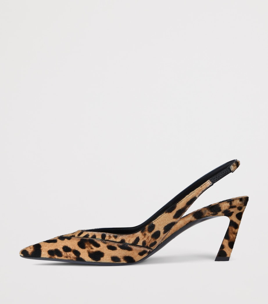 Leopard Slingback Heels 65 BLACK/BEIGE Image 3