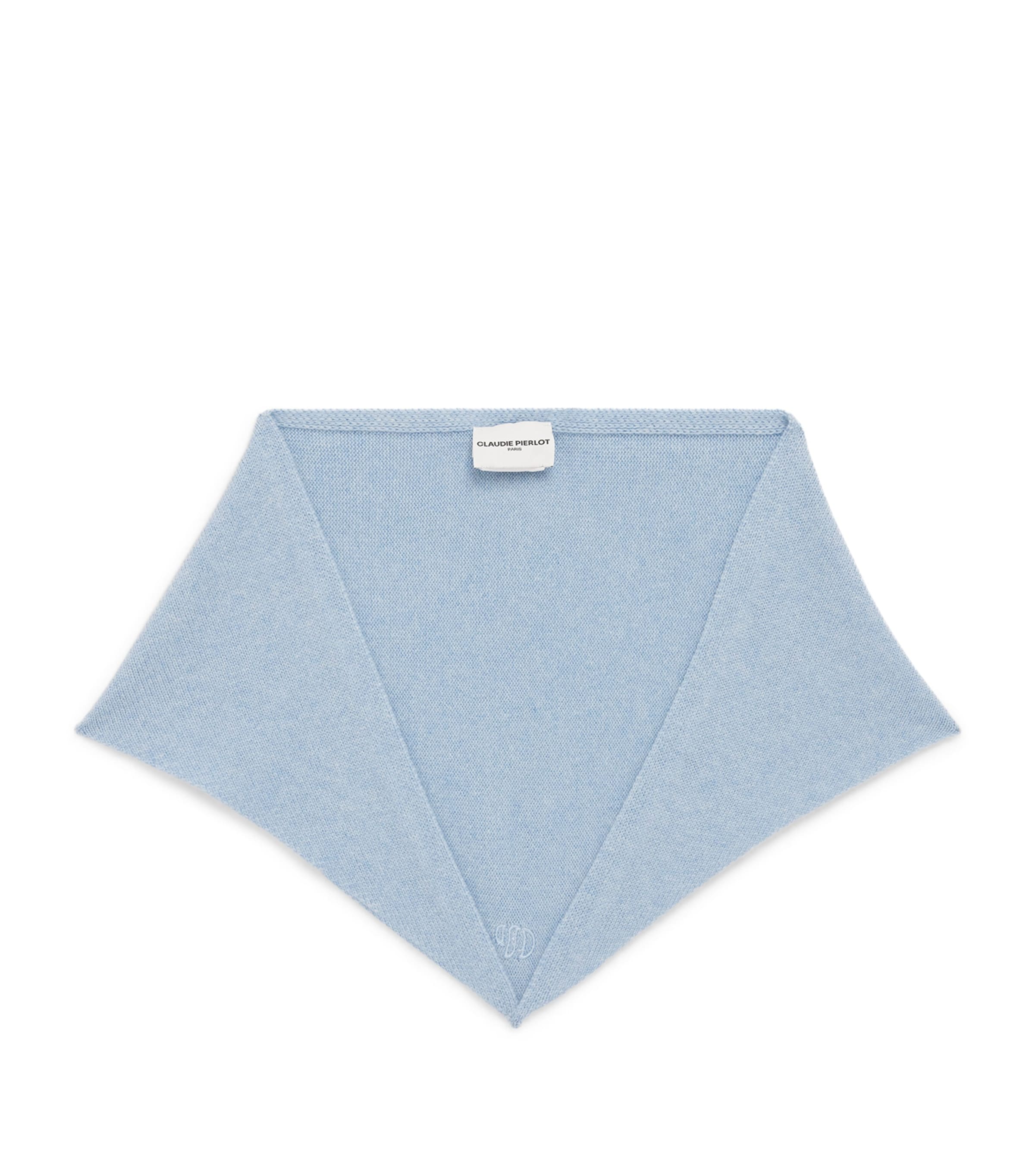 Shop Claudie Pierlot Cashmere Neck Warmer In Blue