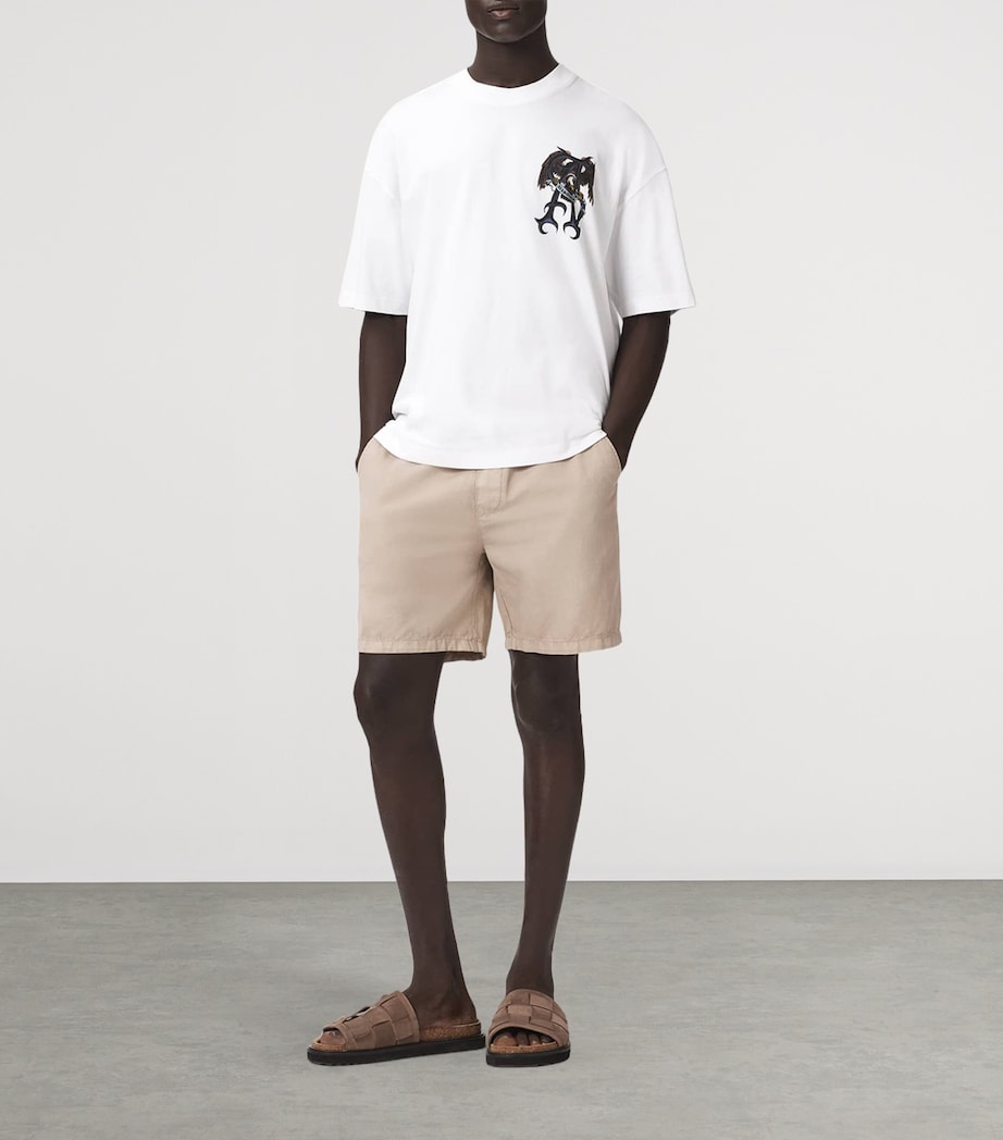 AllSaints Mens Organic Cotton Raptour T-Shirt Optic White Image 2