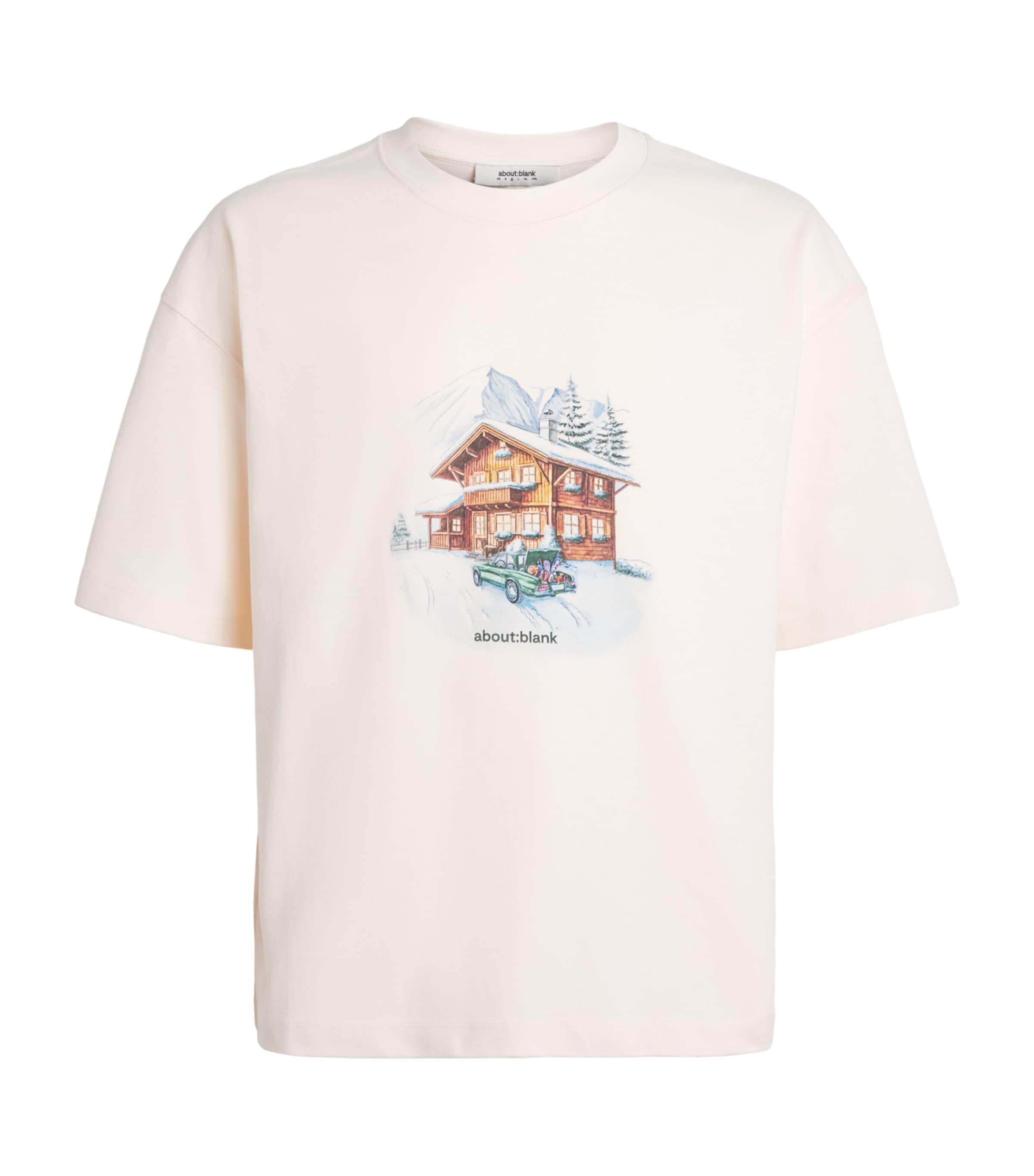 about:blank Mens Cotton Chalet T-Shirt Oat Image 1