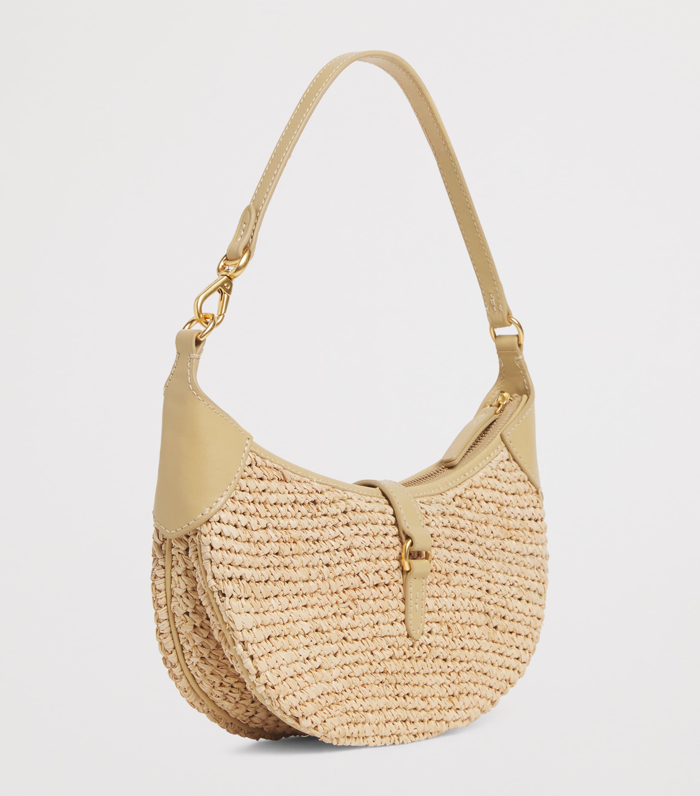 Polo Ralph Lauren Mini Raffia Polo ID Shoulder Bag Natural/cashmere Image 3