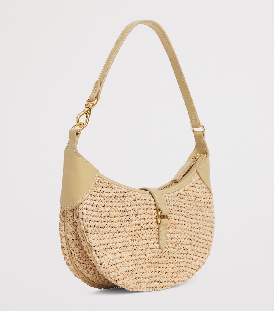 Polo Ralph Lauren Mini Raffia Polo ID Shoulder Bag Natural/cashmere Image 3