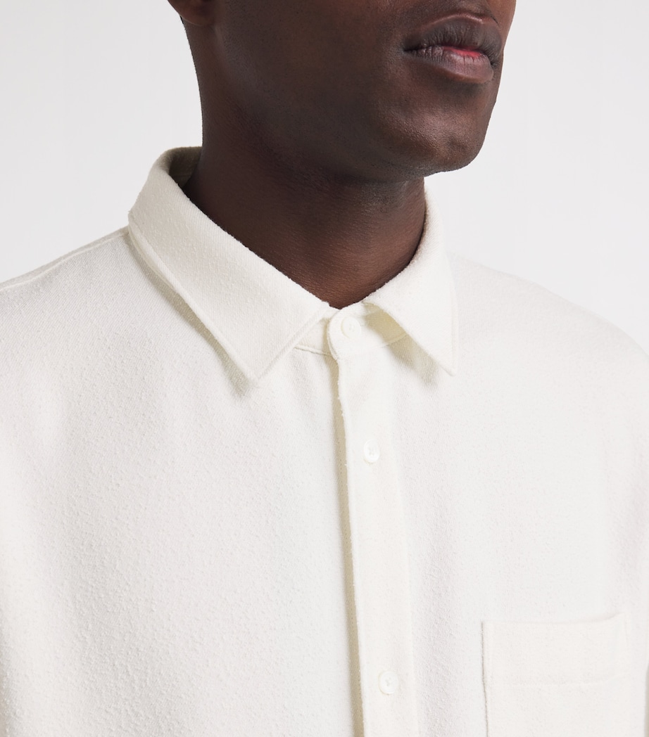 Textured Pocket-Detail Shirt WHITE SAND Image 6