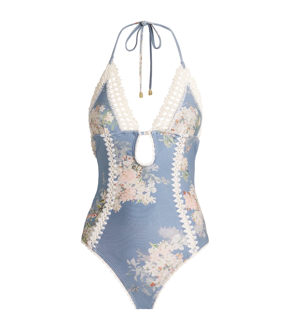 Cascadian Keyhole Crochet Swimsuit TEBLBOFL Image 1