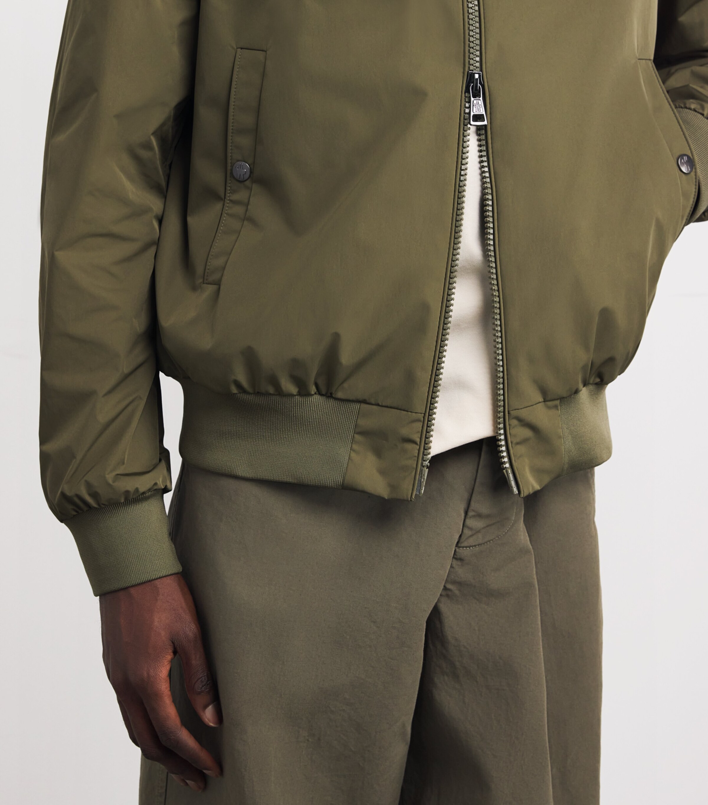 Moncler Green Grammont Bomber Jacket | Harrods BM