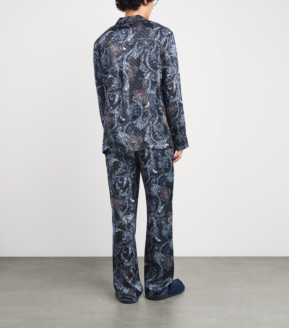 Silk Paisley Pyjama Set MULTI Image 3
