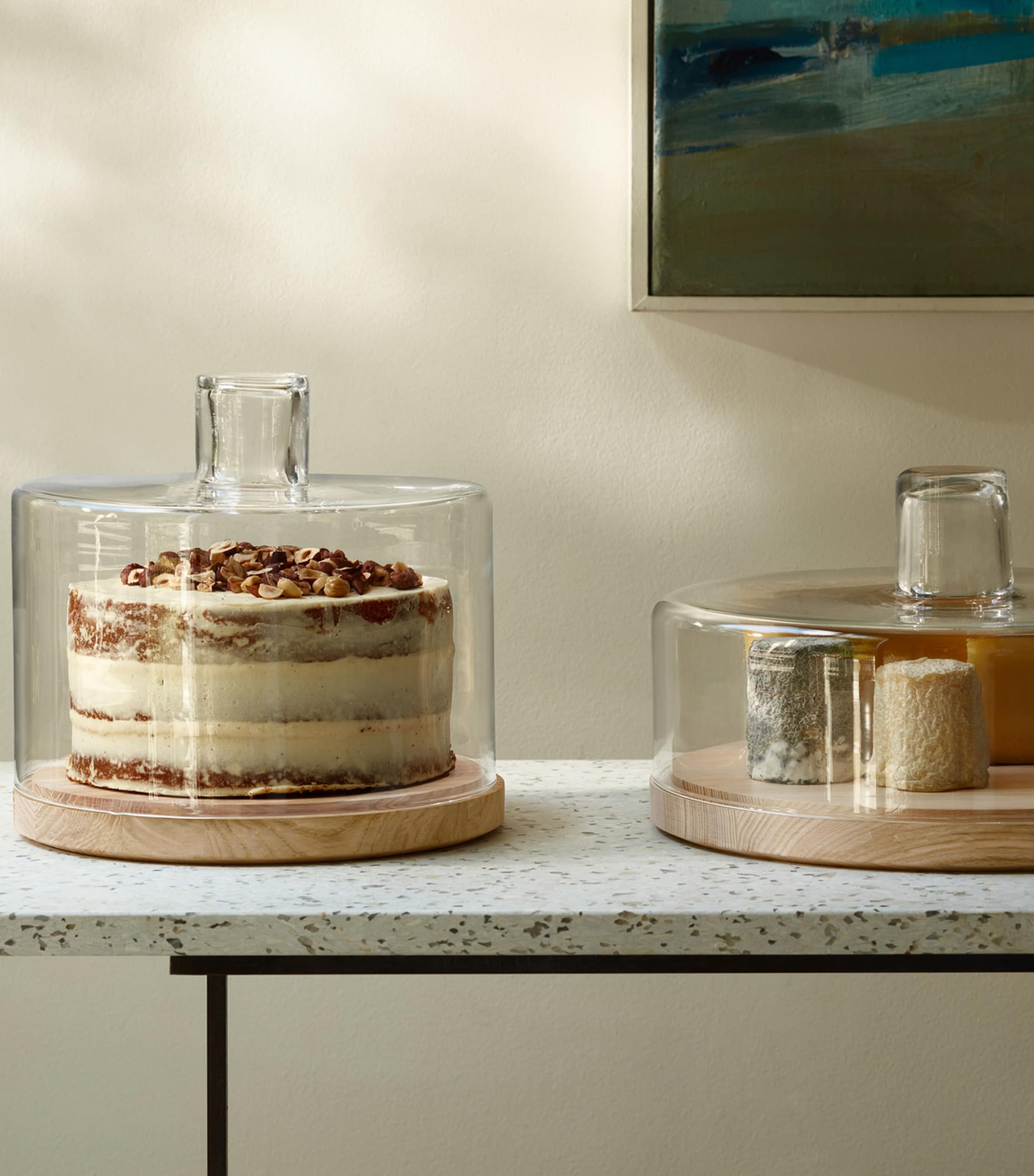 LSA International LOTTA CAKE / CHEESE DOME & ASH BASE