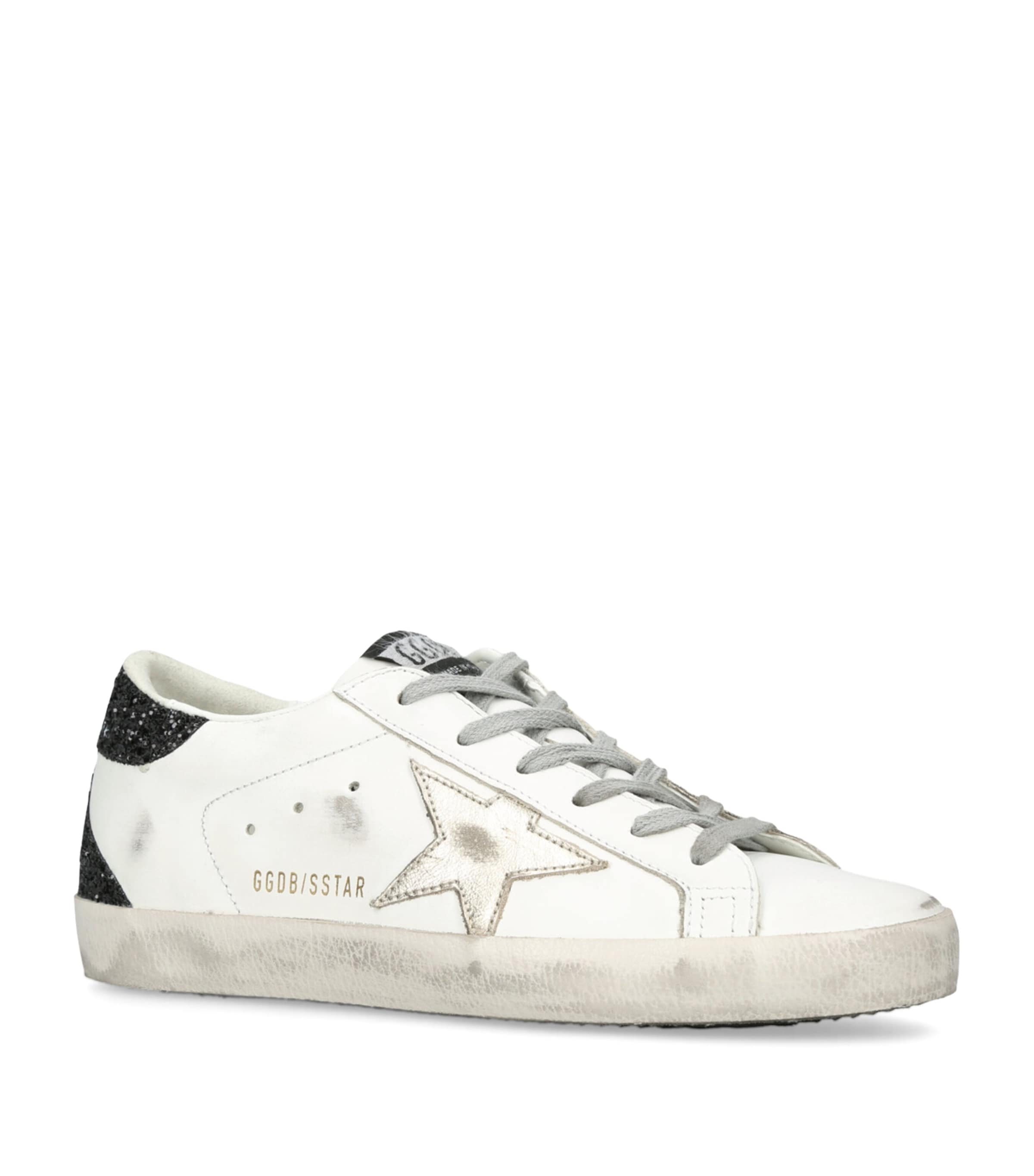 Leather Super-Star Sneakers WHITE/BLK Image 3