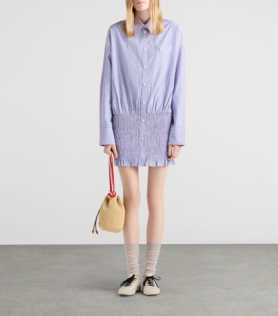 Cotton Mini Shirt Dress F0013 Image 2