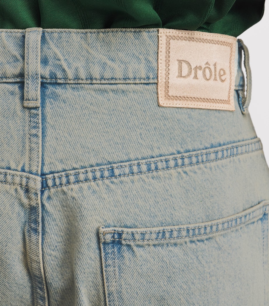 Drôle De Monsieur Mens Dusty Wide-Leg Jeans Dus / Dusty Image 3