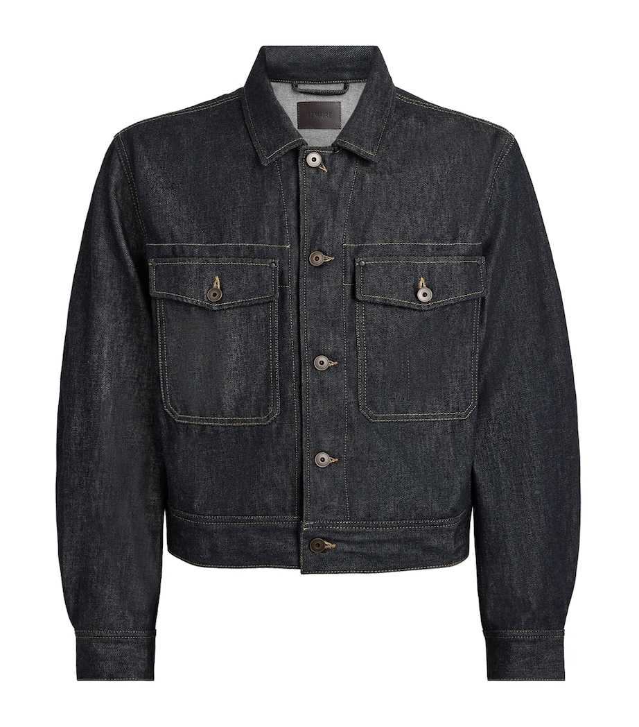 Lemaire Mens Trucker Denim Jacket Slate Image 1