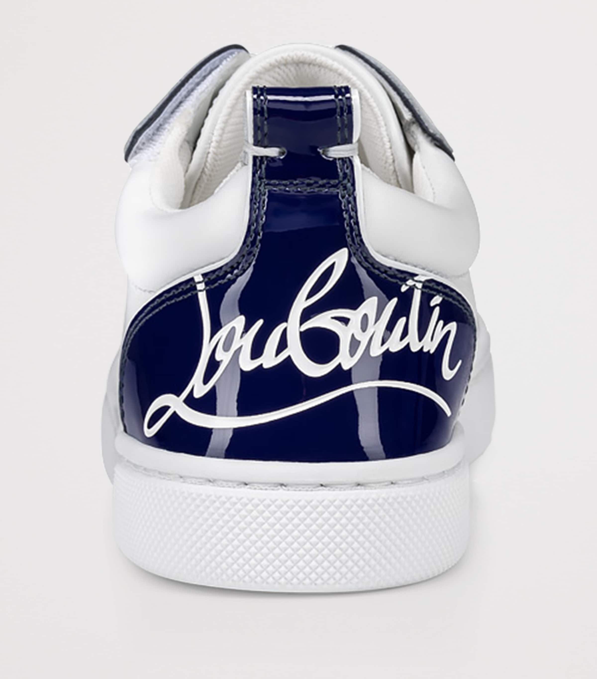 Christian Louboutin Kids 퍼니토 가죽 스니커즈