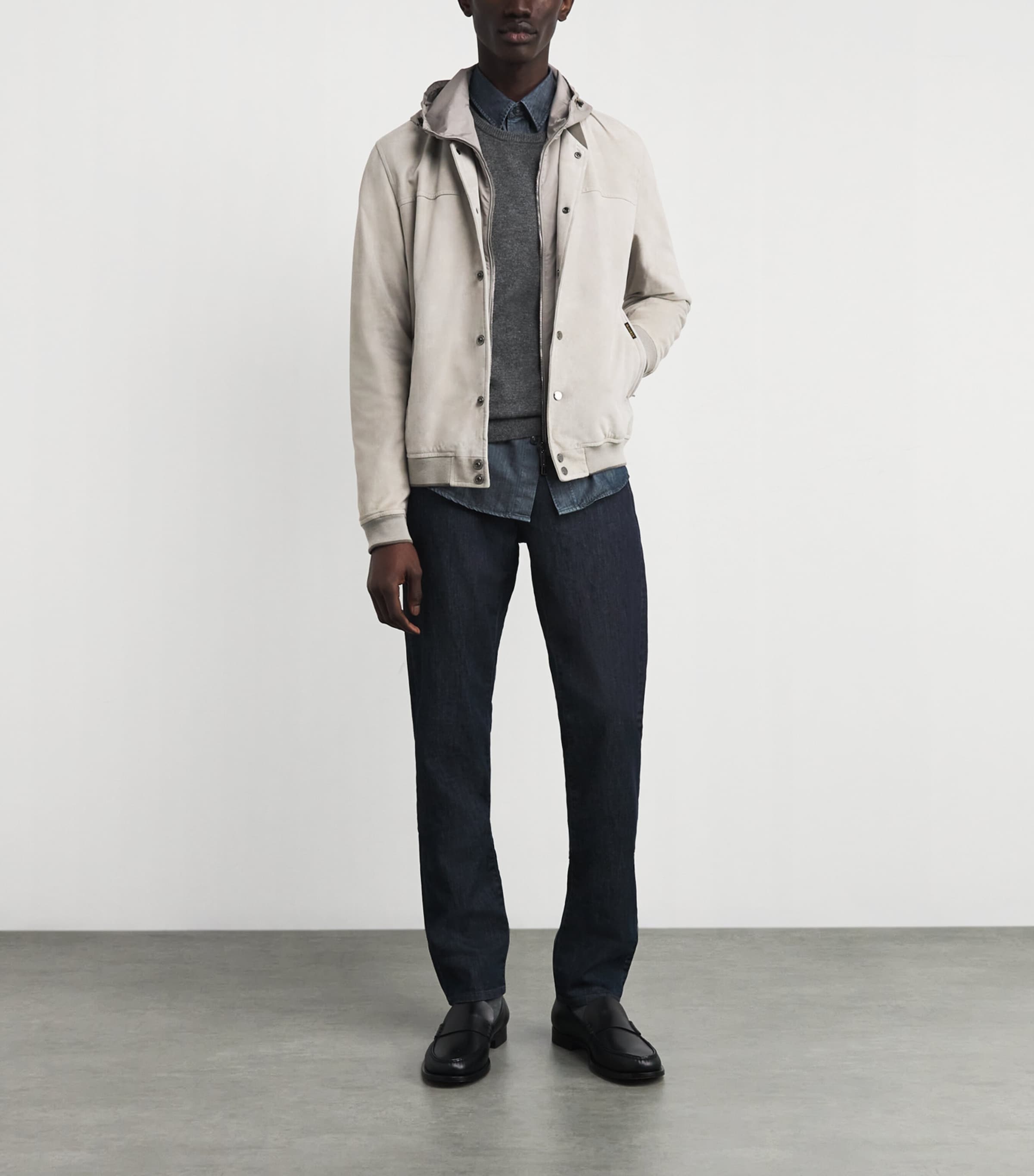 Suede Darren Hybrid Jacket GESSO U0089 Image 2