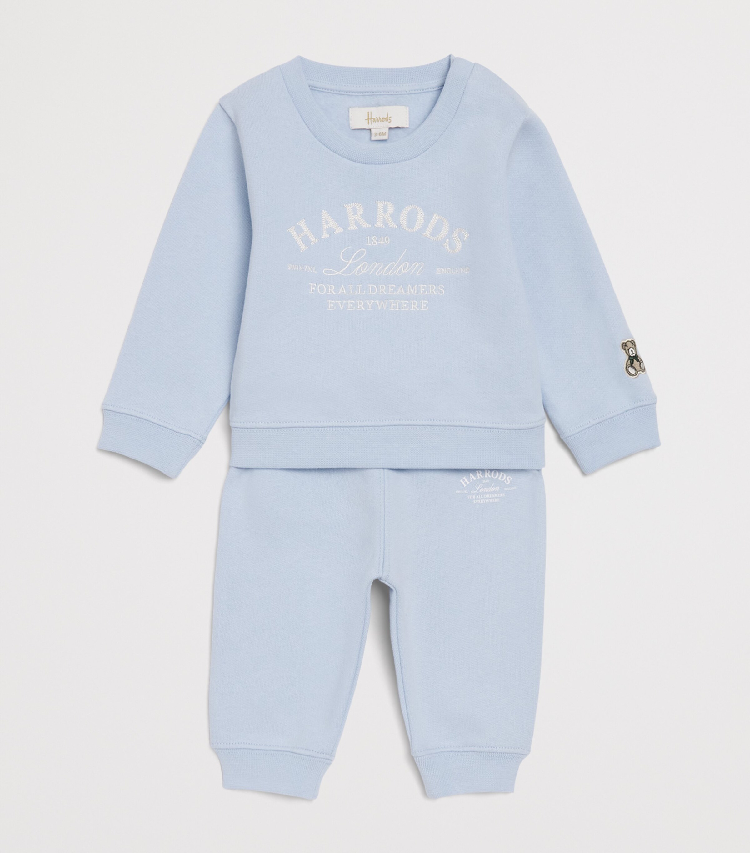 Cotton Logo Sweatshirt (0-18 Months) BLUE Image 3