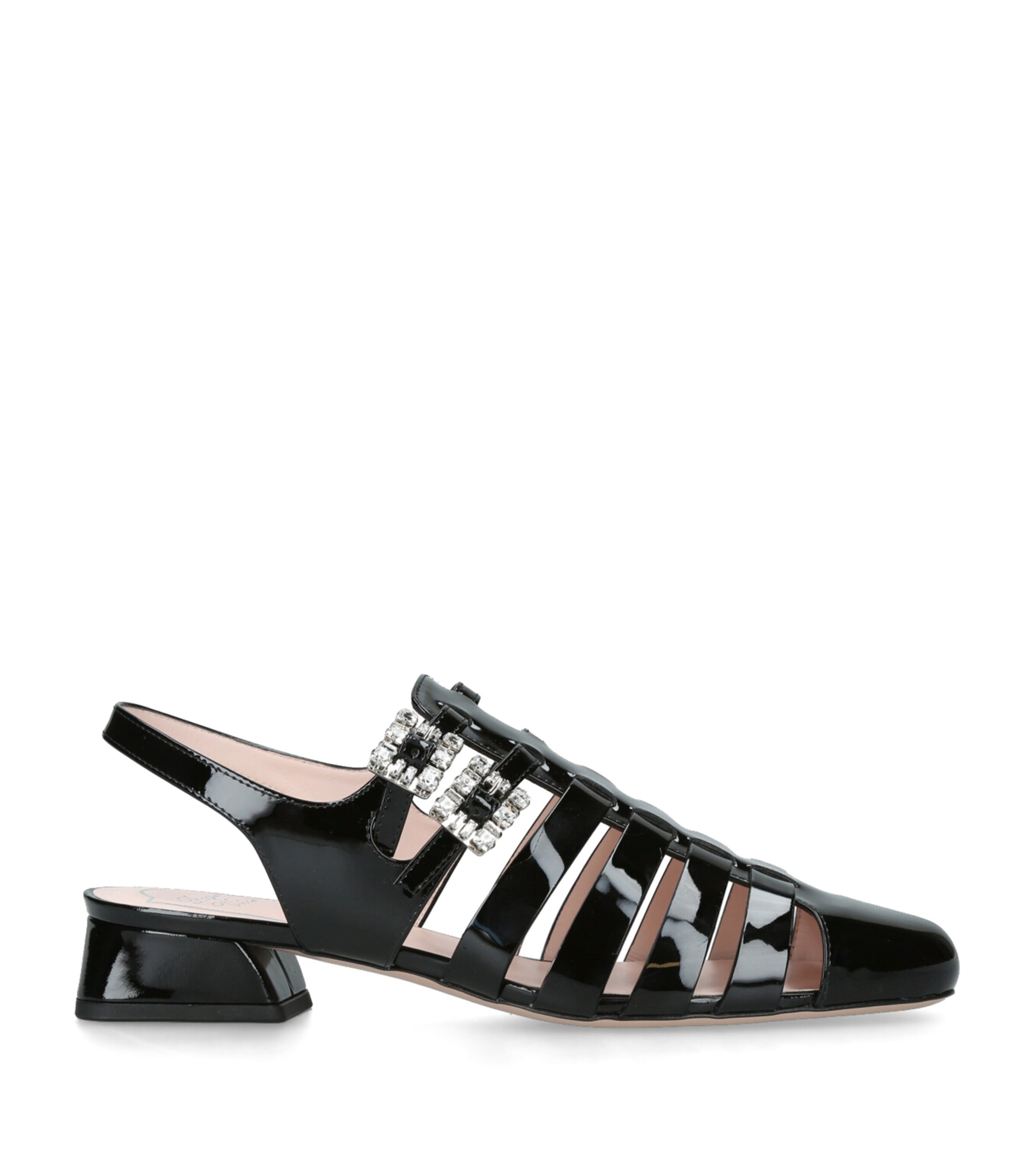Roger Vivier Patent Leather Mini Très Vivier Sandals 25 | Women Shoes | Sandals | Flat Sandals | Designers | Roger Vivier