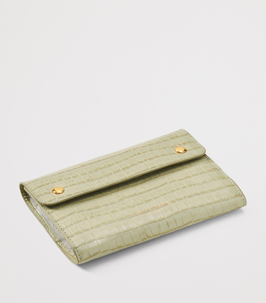 Leather Jewellery Roll Box PISTACHIO Image 4