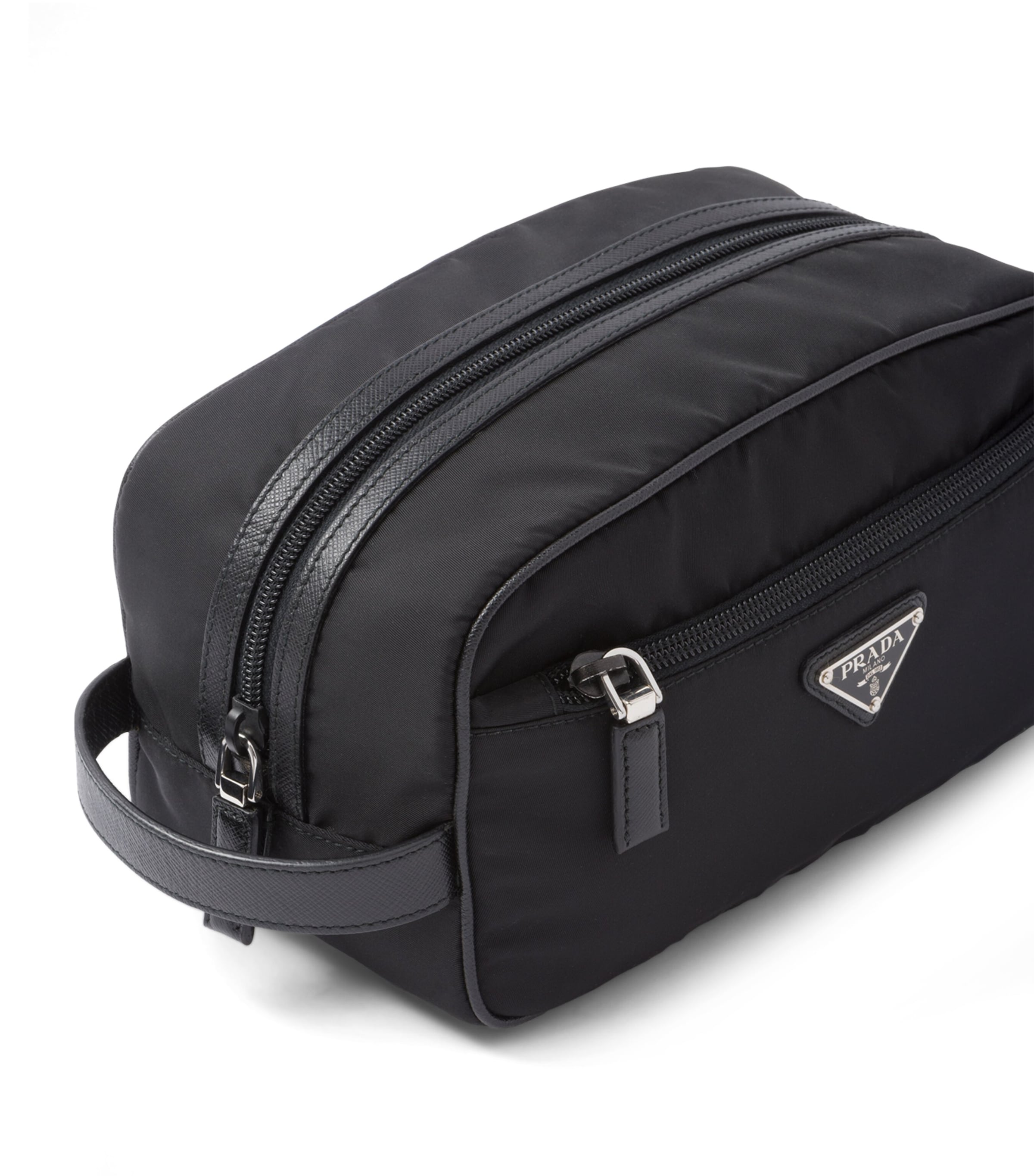 Prada Re-Nylon and Saffiano Leather Wash Bag Image 6