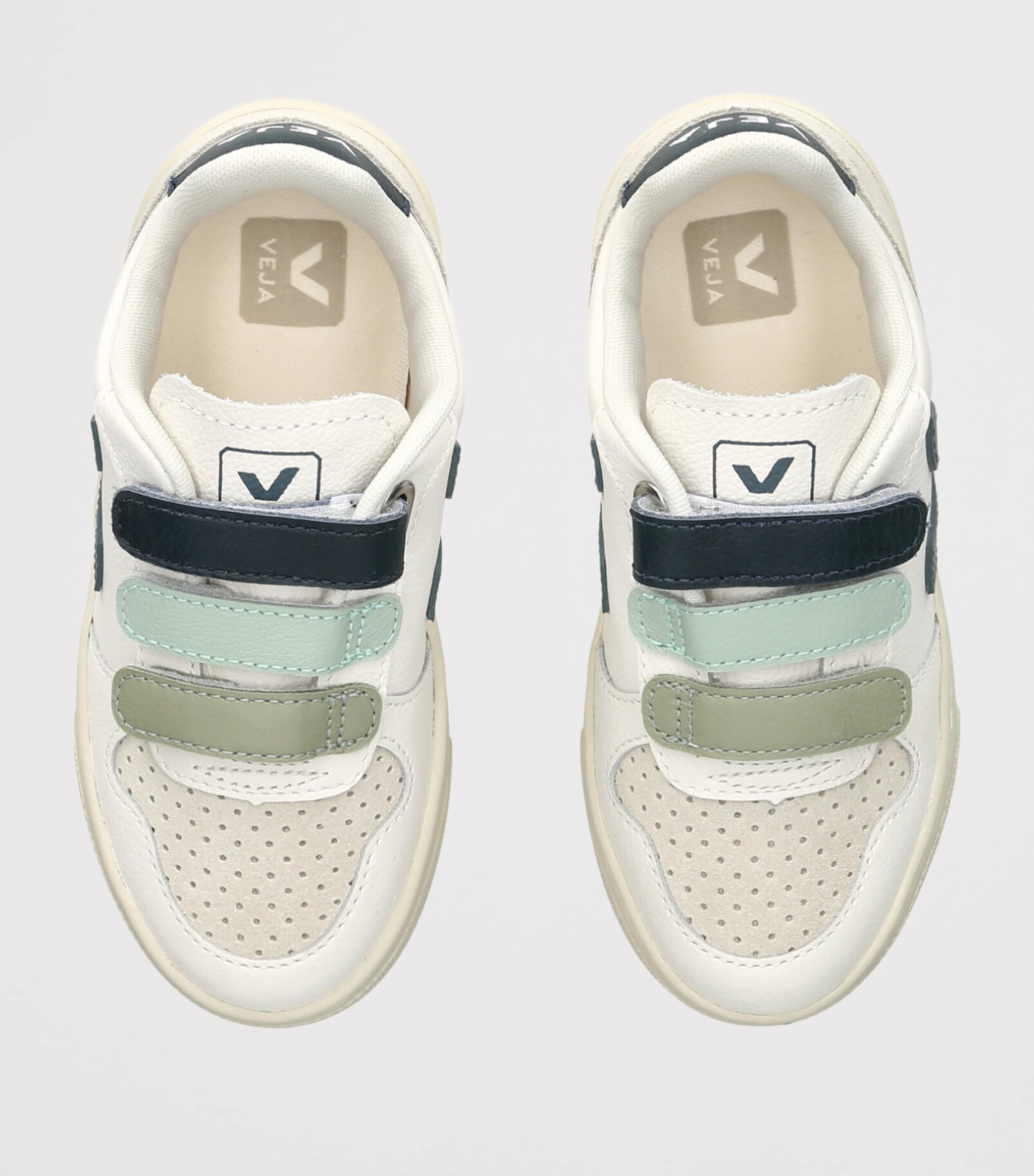 Veja Kids Leather V-90 Sneakers White/comb Image 3