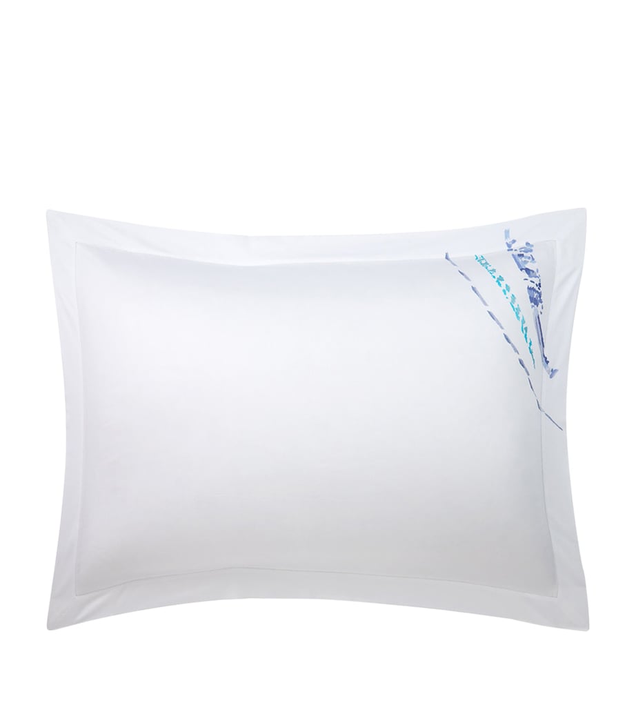 Yves Delorme Couture Pima Cotton Abysses King Oxford Pillowcase Pair (50cm x 90cm) Image 2