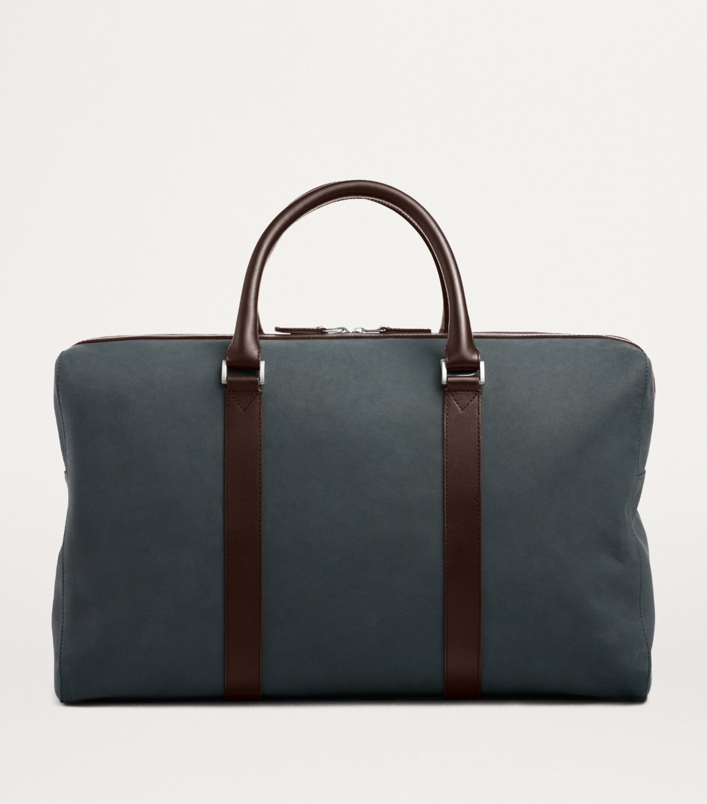Carl Friedrik x Hackett Leather Holdall Navy/ Chocolate Image 7