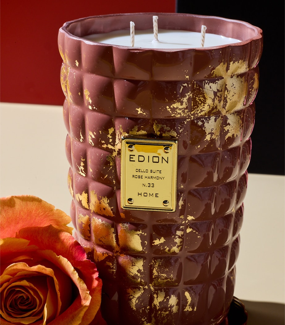 EDION No.33 Cello Suite Rose Harmony Candle (500g) Clear Image 3