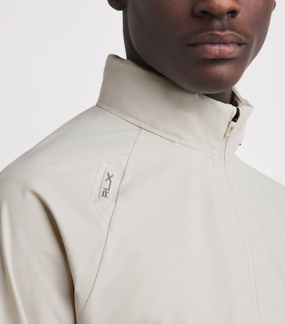 RLX Ralph Lauren Mens Lightweight Hooded Jacket Stone Pebble Image 3